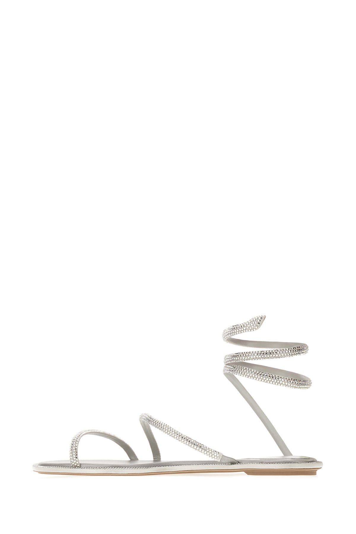 René Caovilla Rhinestone-covered Ankle Wrap Sandals In R001v232