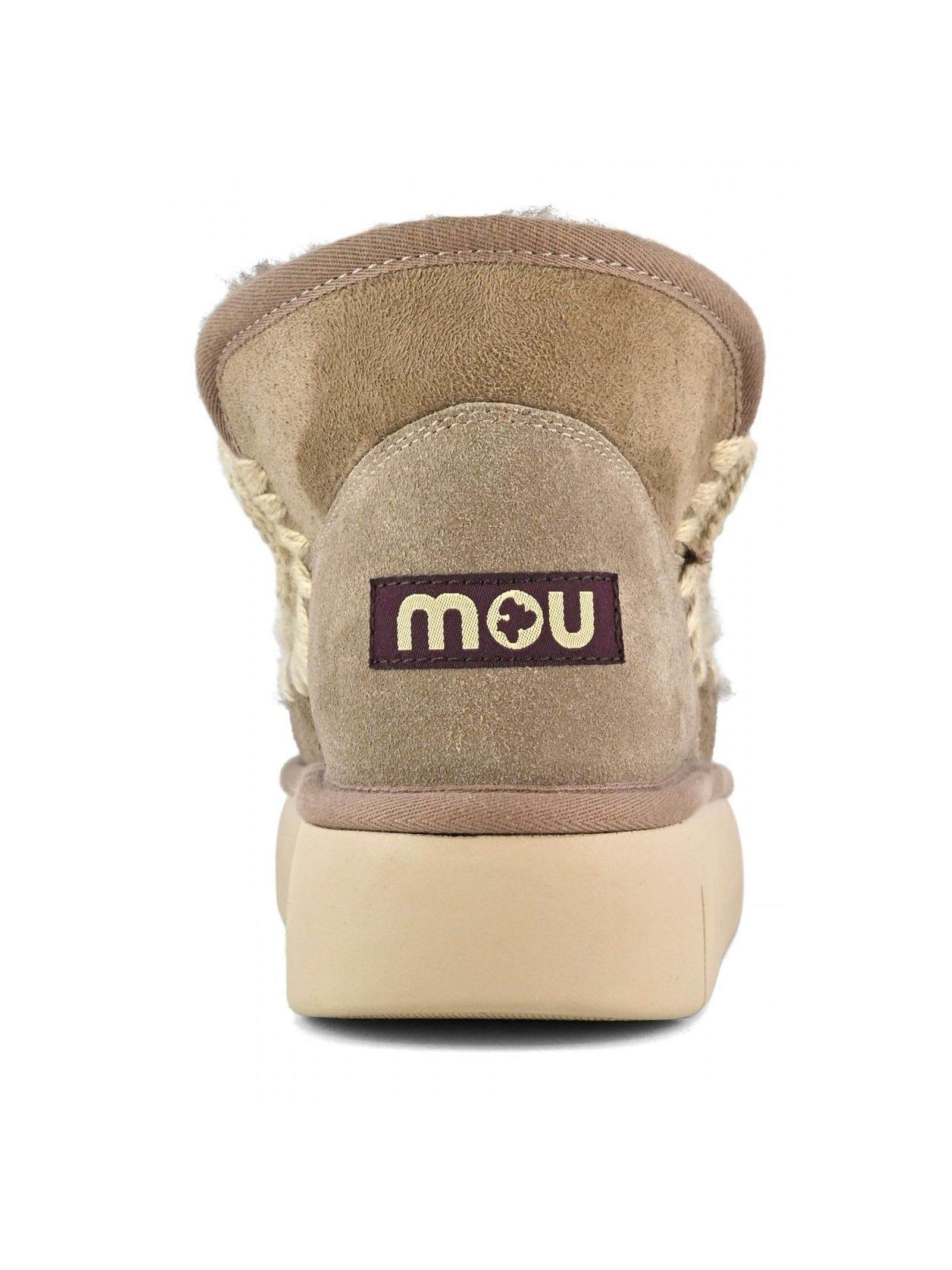 Mou Grey Eskimo Bounce Sneaker In Animal Print