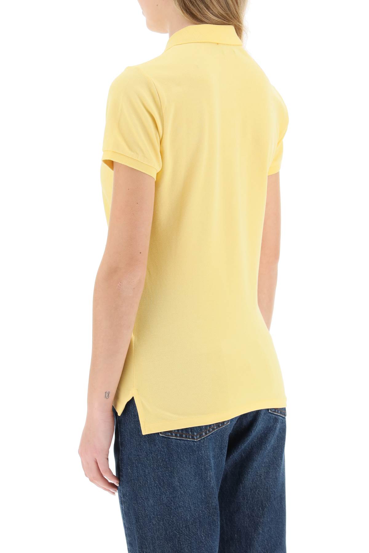 Shop Polo Ralph Lauren Slim Fit Polo Shirt In Empire Yellow C6103 (yellow)