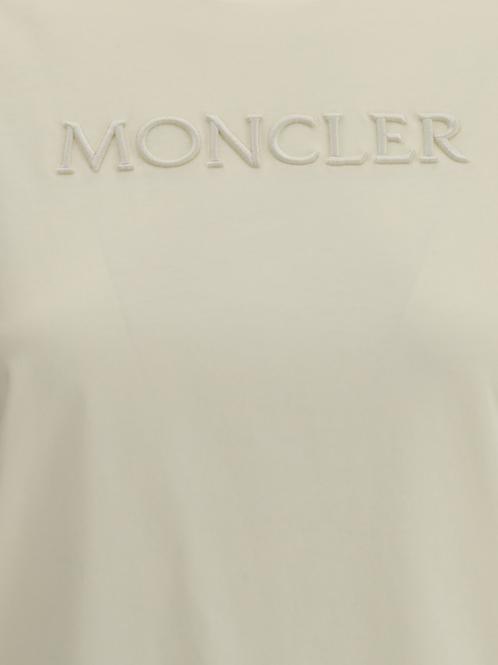 Moncler Logoed T-shirt In Neutral