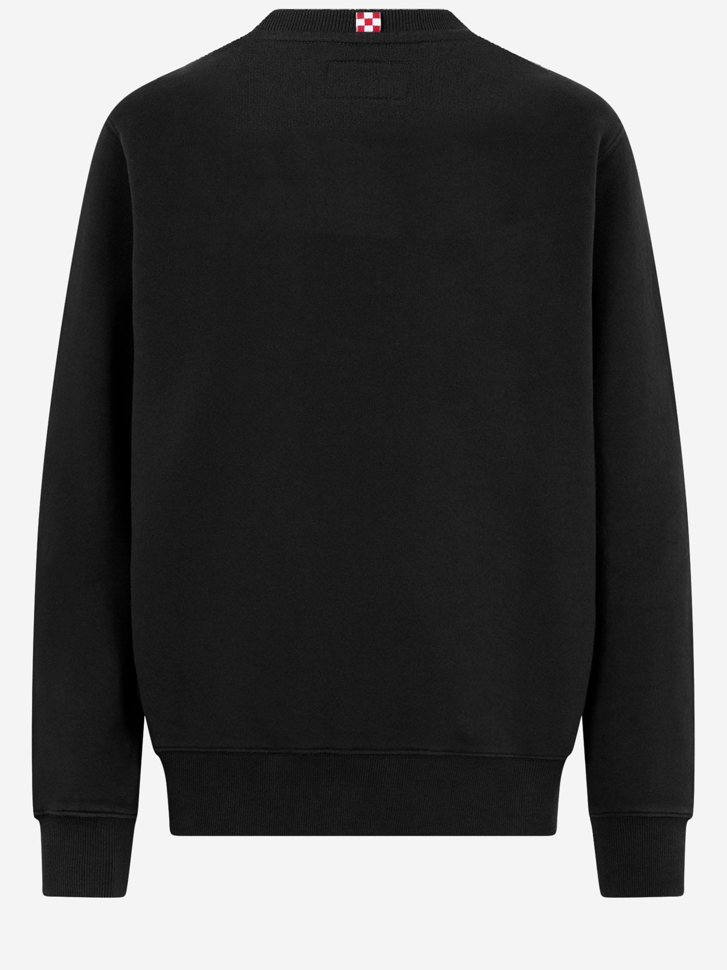 Mc2 Saint Barth Cotton Sweatshirt With Logo In Black