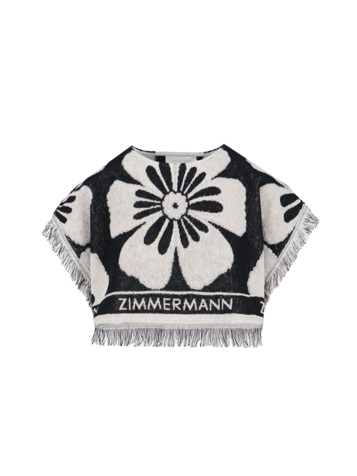 Shop Zimmermann Halliday Crop Top In Black