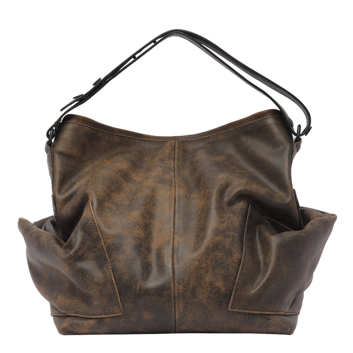 Shop Vic Matie Shoulder Bag In Brown