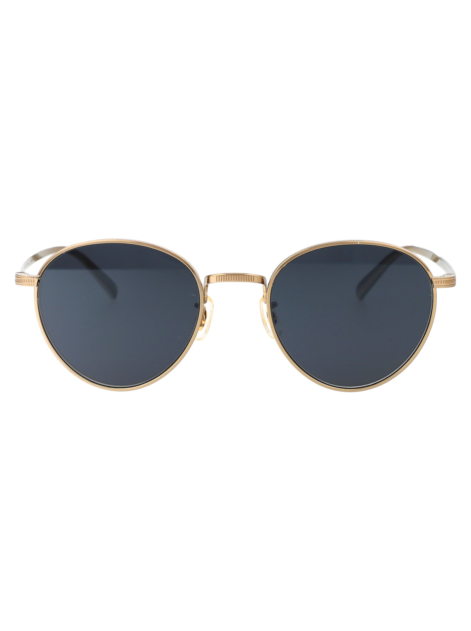 Shop Oliver Peoples Rhydian Sunglasses In 5035r5 Gold