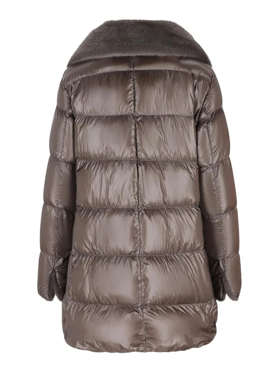Herno Down Jacket A-shape In Brown