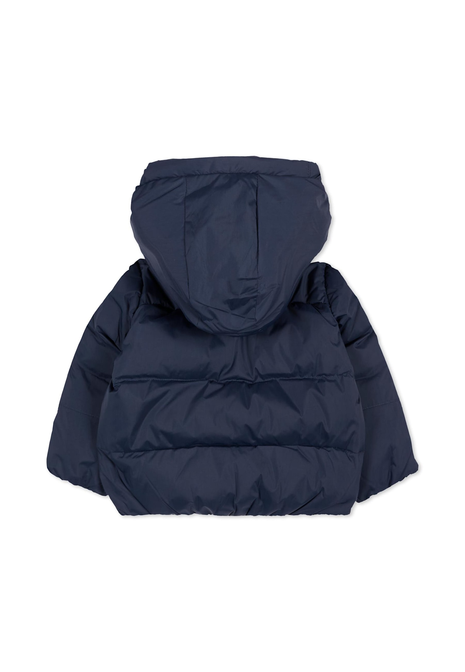 K-way Blue Down Jacket For Babykids In Blue