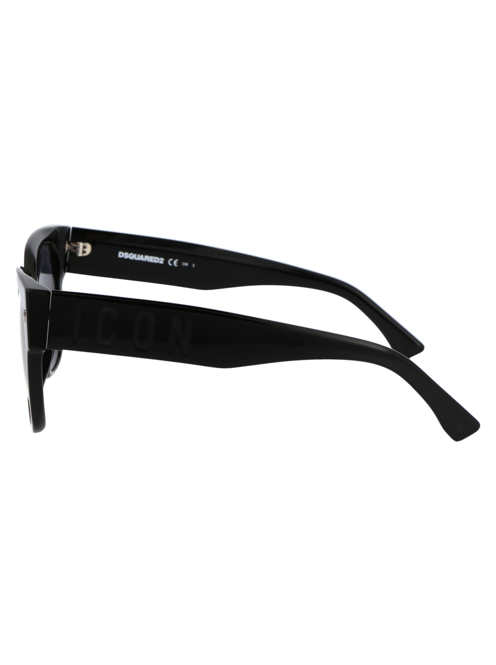 Shop Dsquared2 Icon 0005/s Sunglasses In 807ir Black
