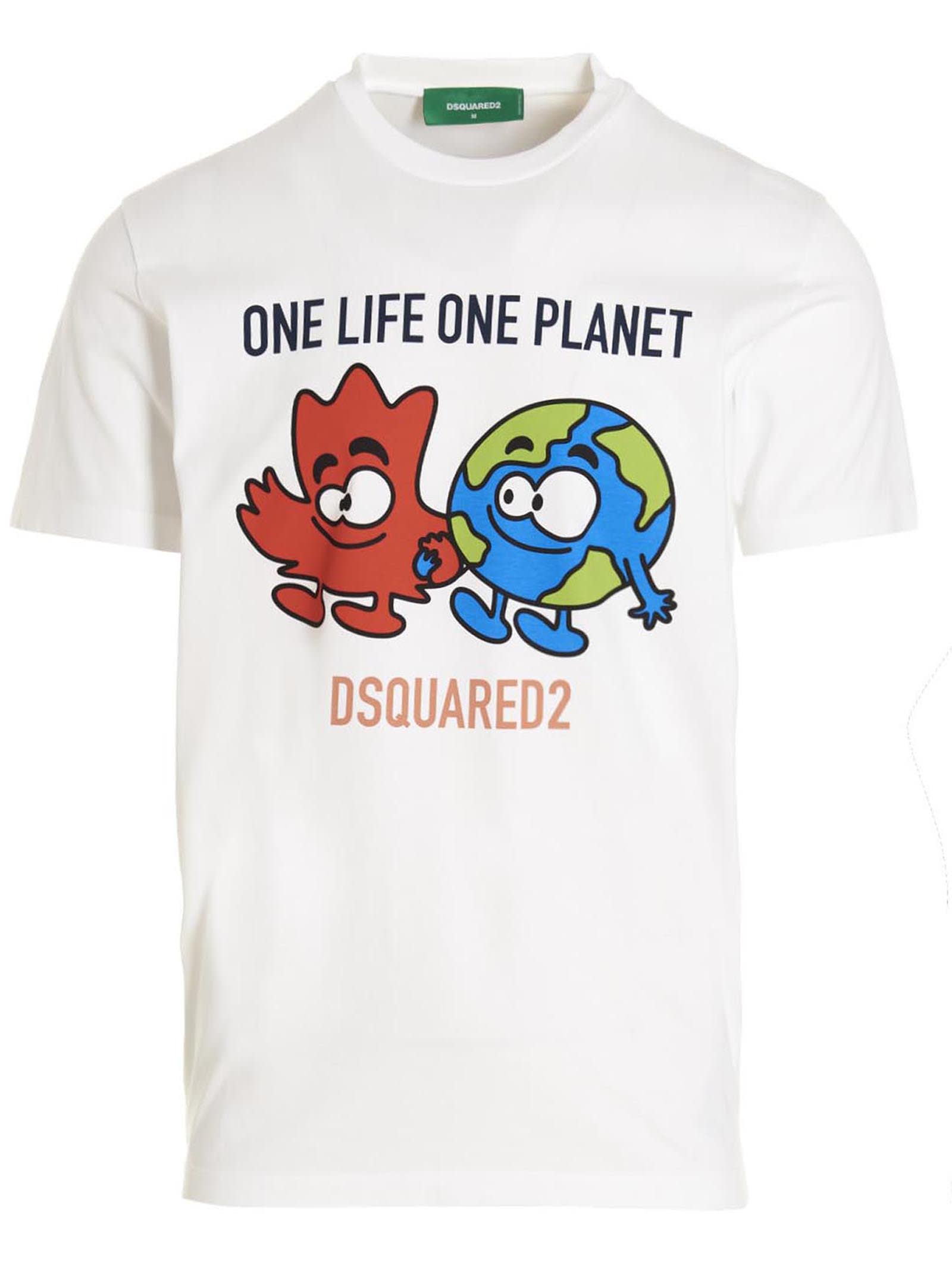 Dsquared2 T-shirt one Life One Planet Buddies