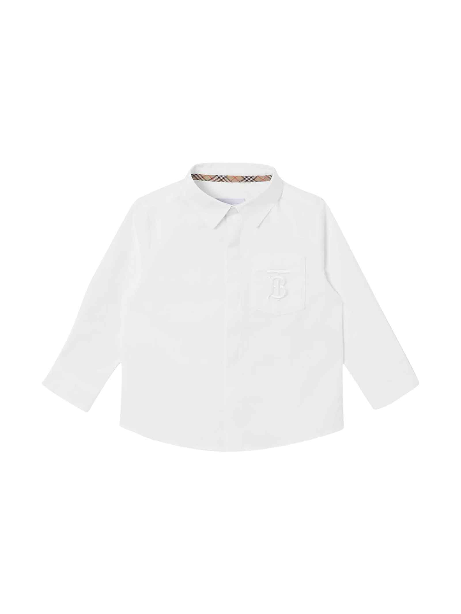 Burberry Newborn White Shirt