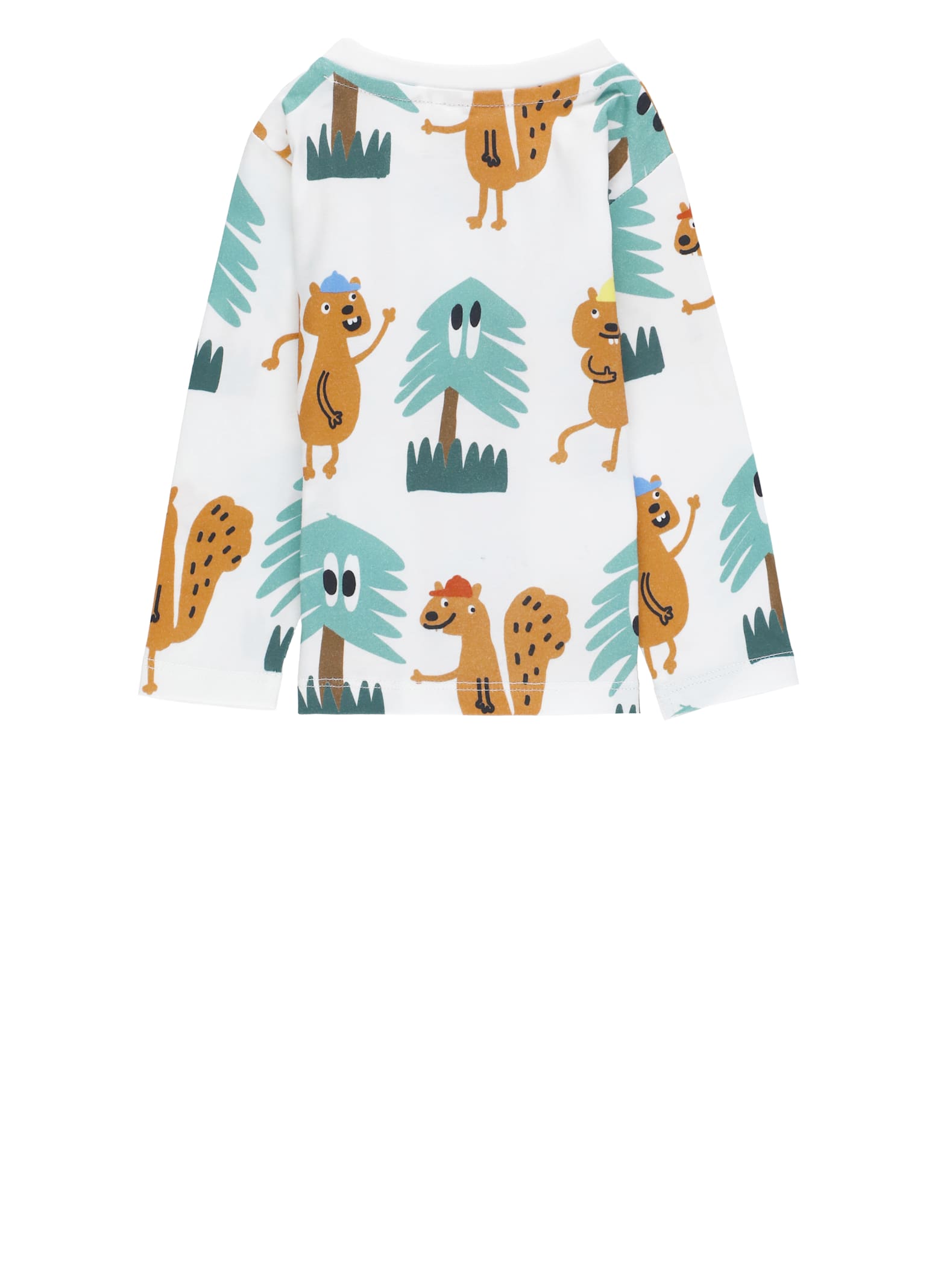 Stella Mccartney Squirrel-tree Print Top In White