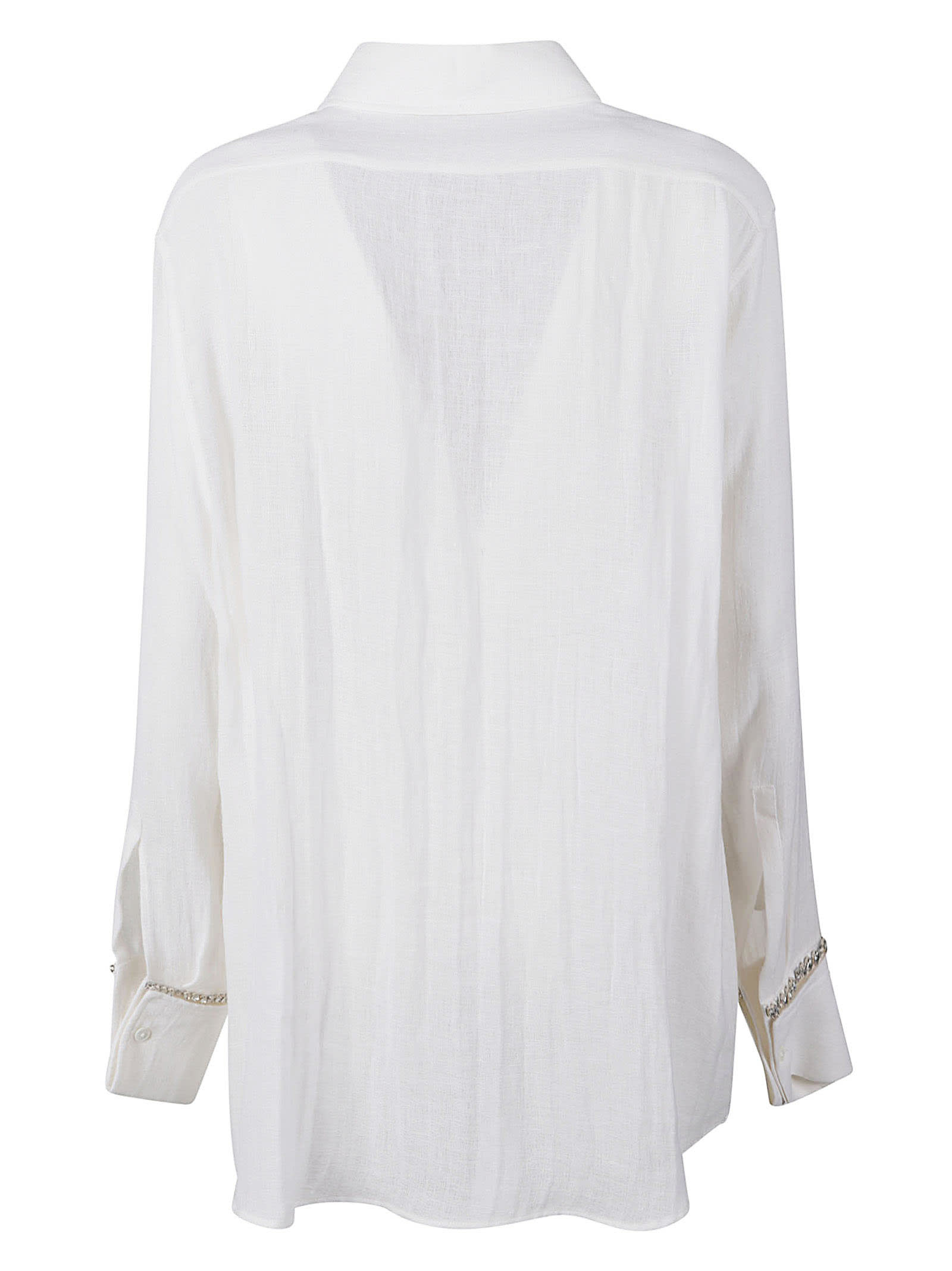 Shop N°21 Long-sleeved Shirt In Bianco Ottico