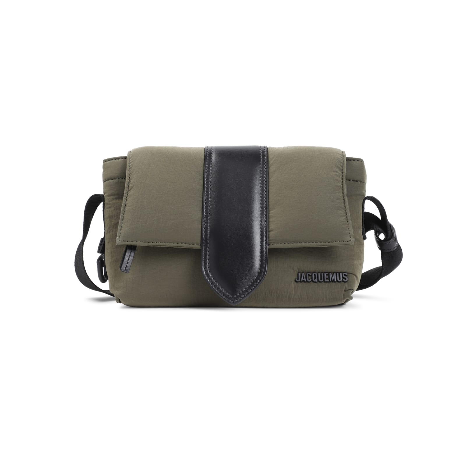 Shop Jacquemus Le Petit Messenger Bambino Shoulder Bag In Khaki