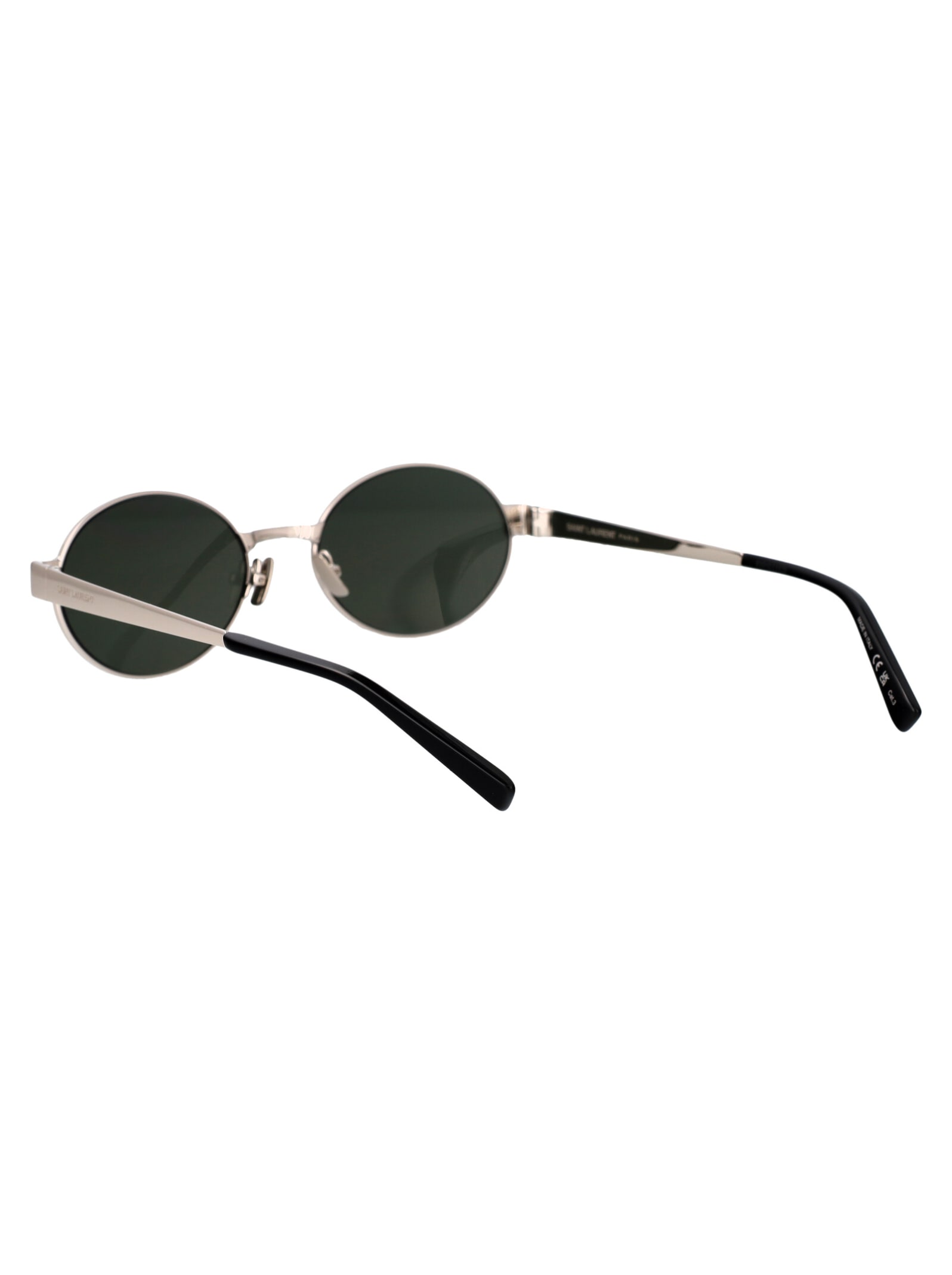 Saint Laurent Round Sunglasses Sl 692 002 In Green