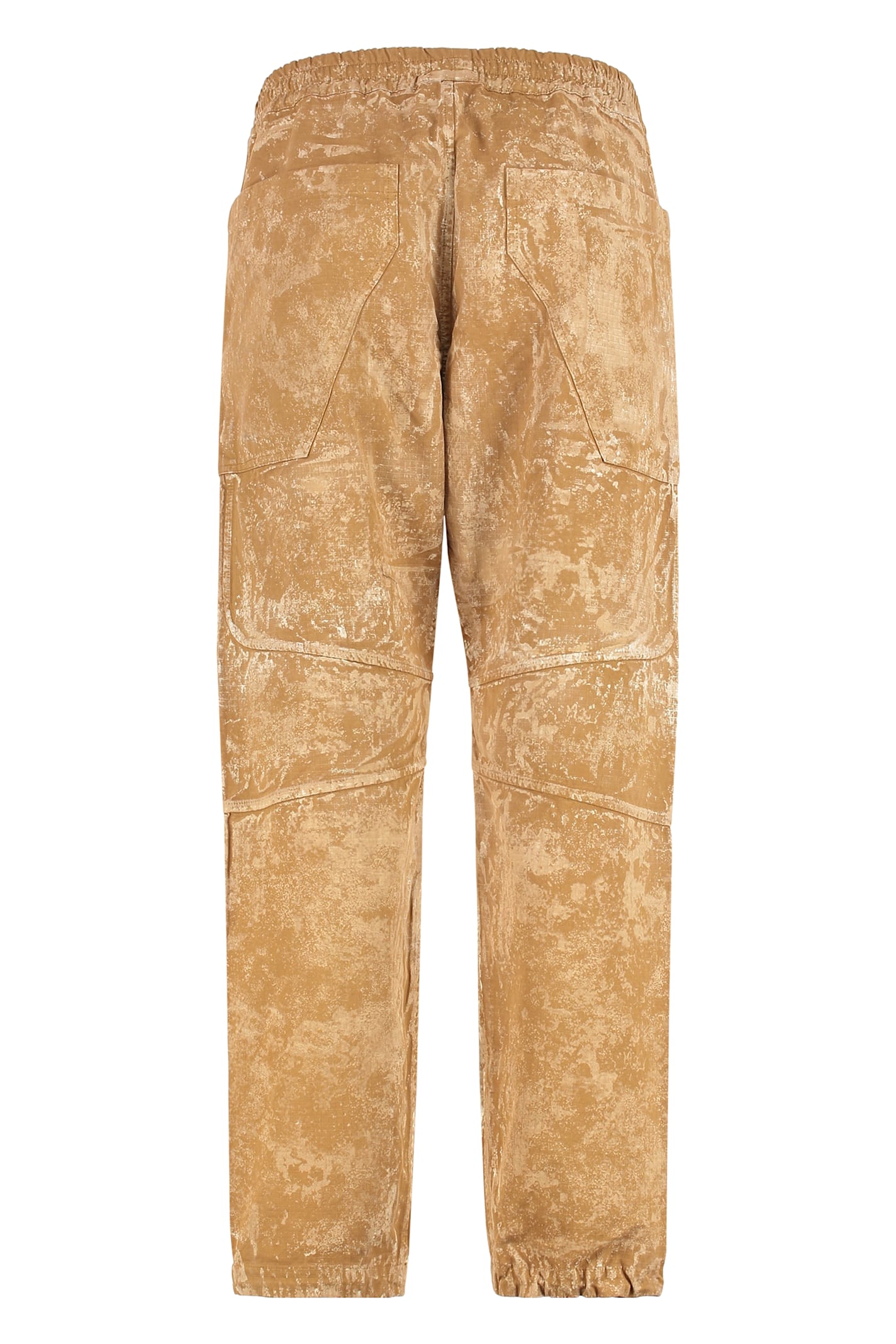 Ranra Oss Bleached Out Cotton Ripstop Pants In Beige