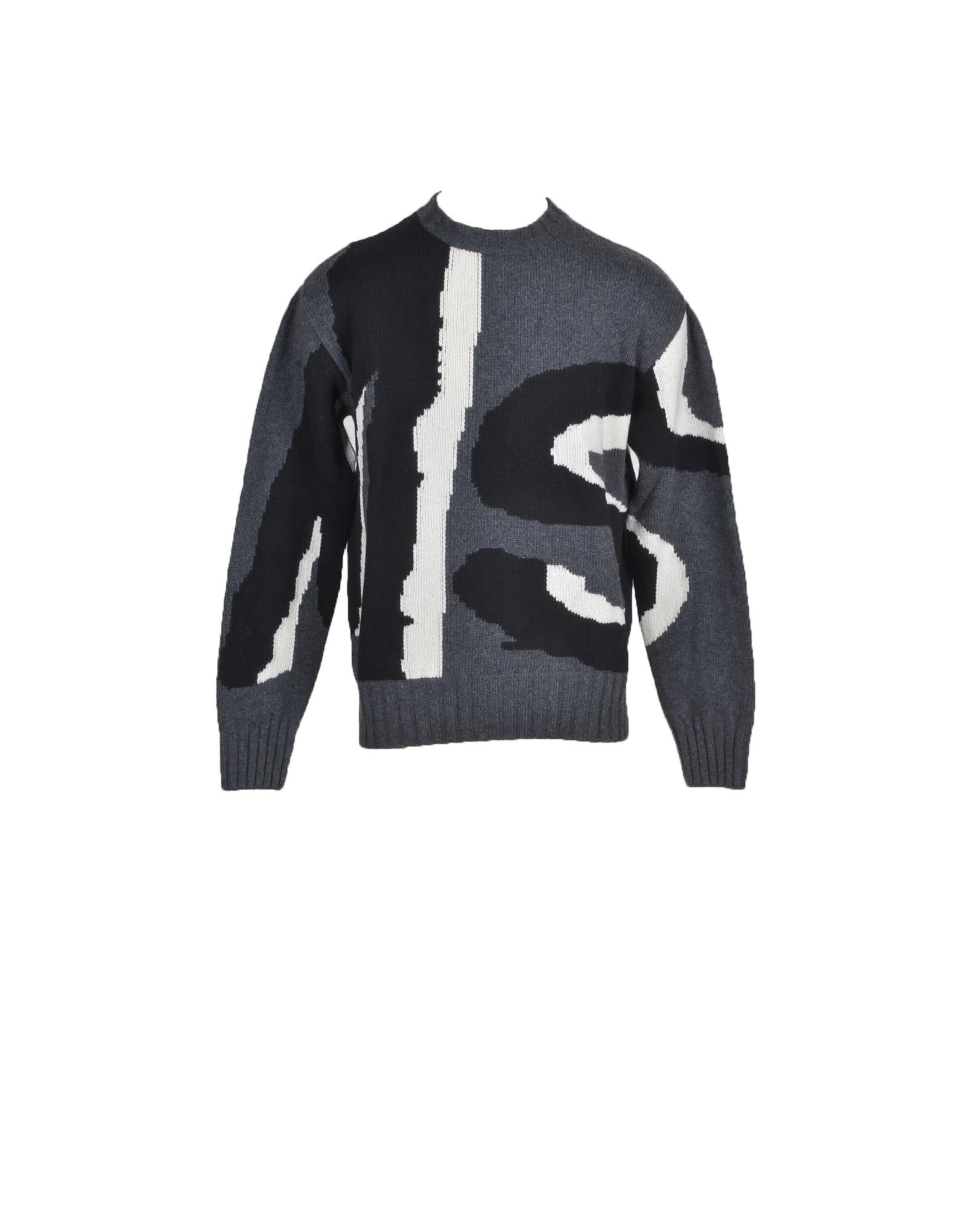 Msgm Mens Black / Gray Sweater