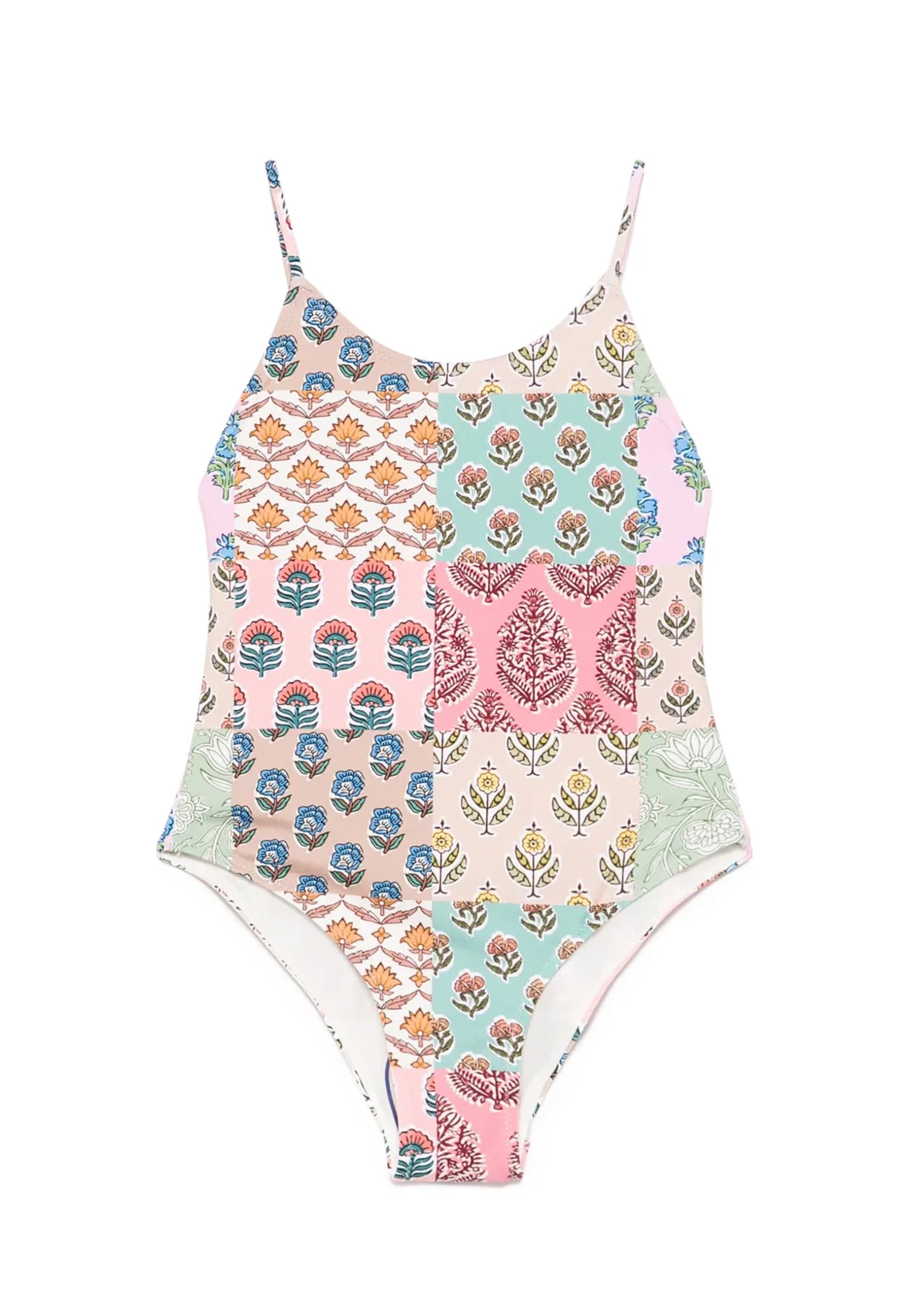 Mc2 Saint Barth Floral-print Swimsuit In Multi