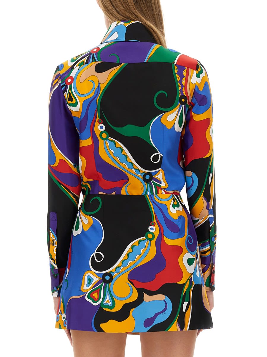 Shop Pucci Printed Shirt In Multicolour