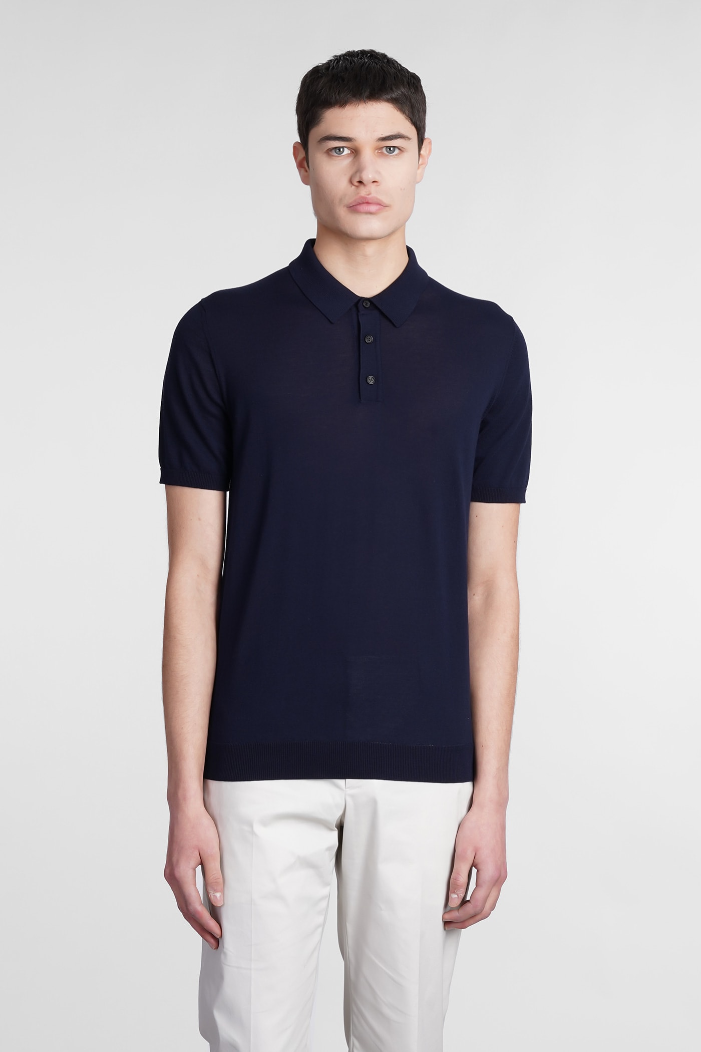 dressing gownRTO COLLINA POLO IN BLUE COTTON