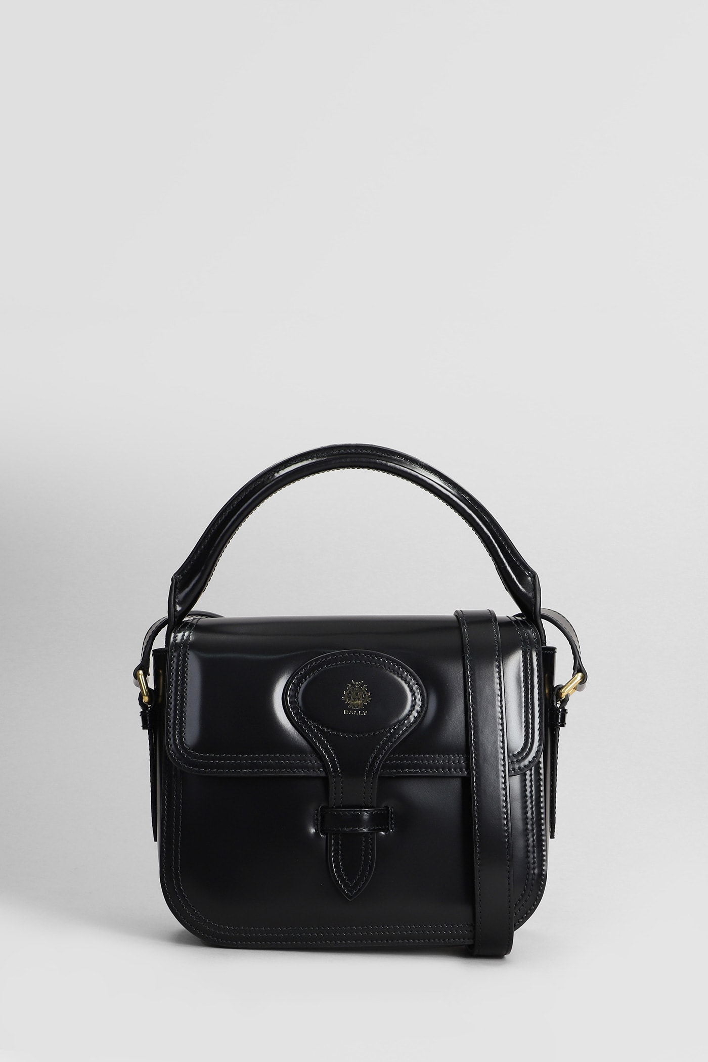 Beckett Flap S Horse Shoulder Bag In Black Leather