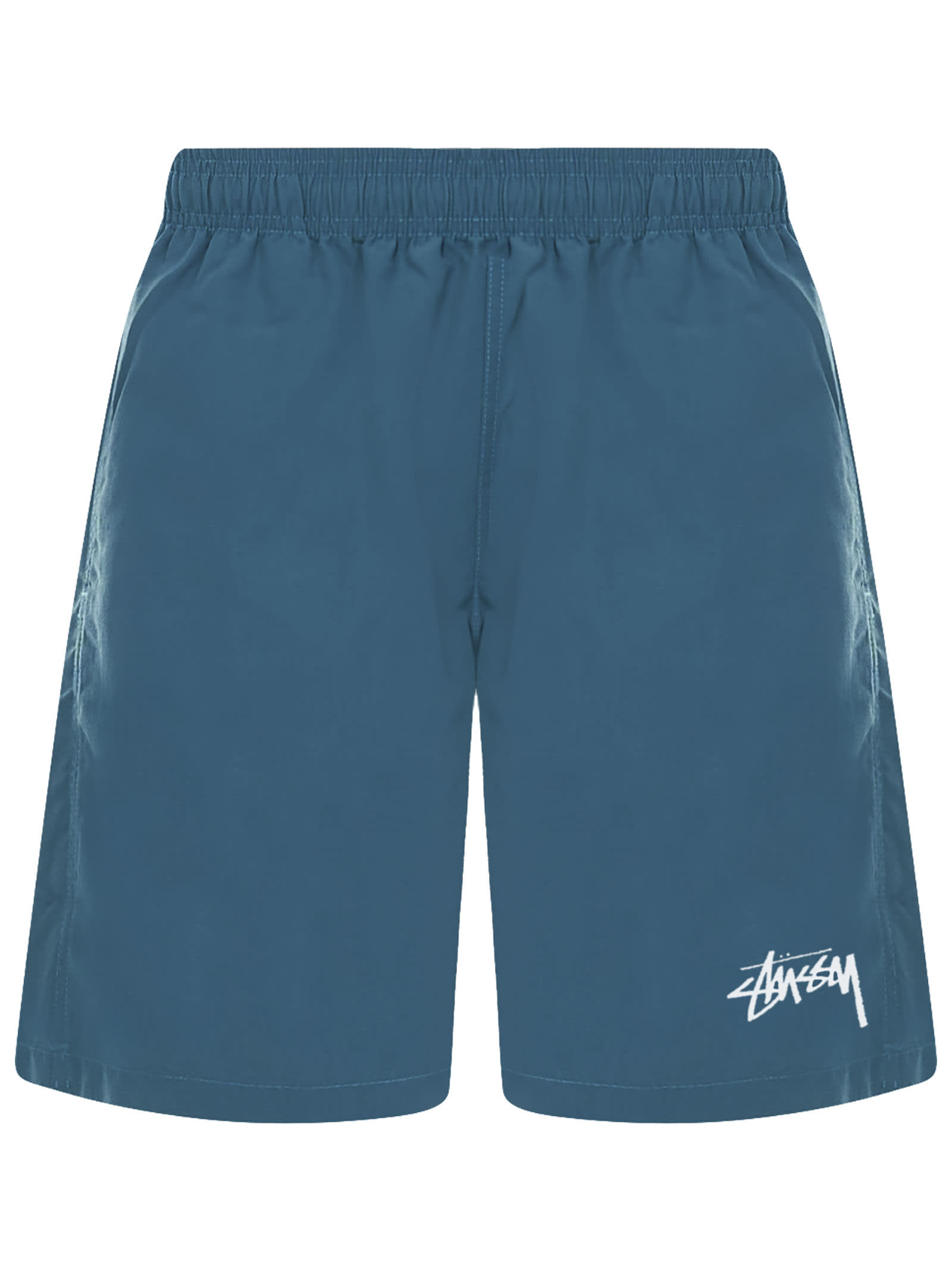 Stussy Elasticated-waist Swim Shorts In Blue