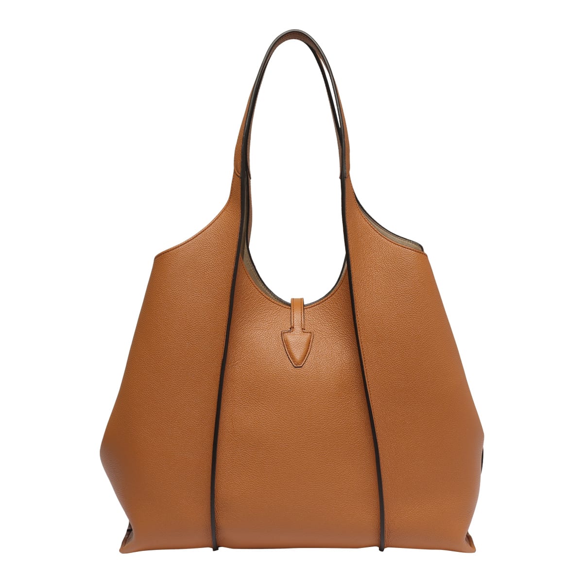 Shop Tod's Medium T-timeless Shopping Bag In Brown