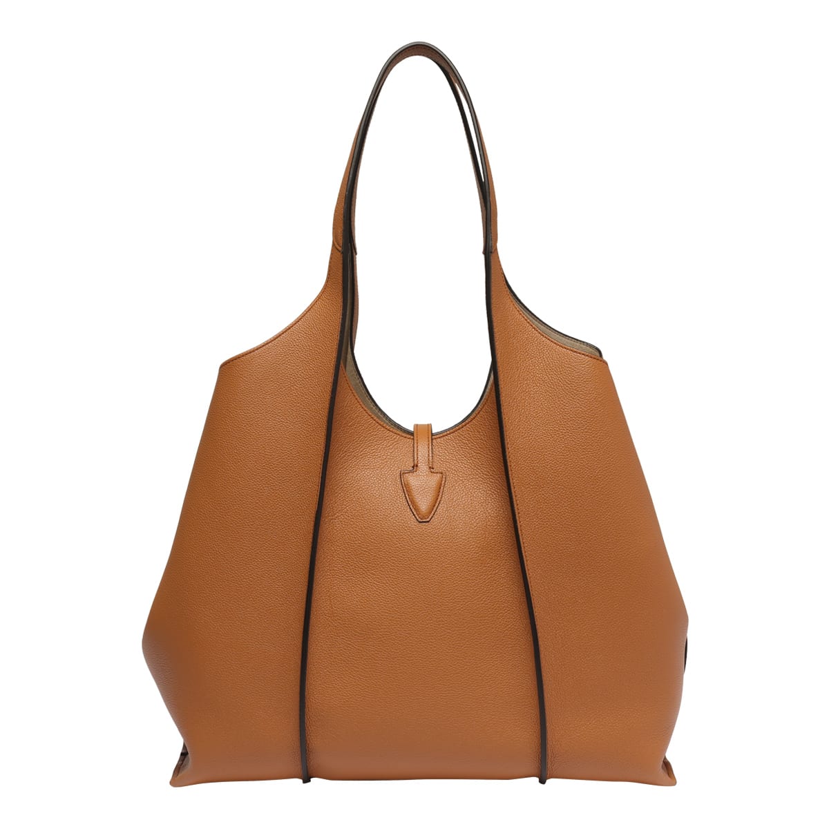 Shop Tod's Medium T-timeless Shopping Bag In Kenia Scuro