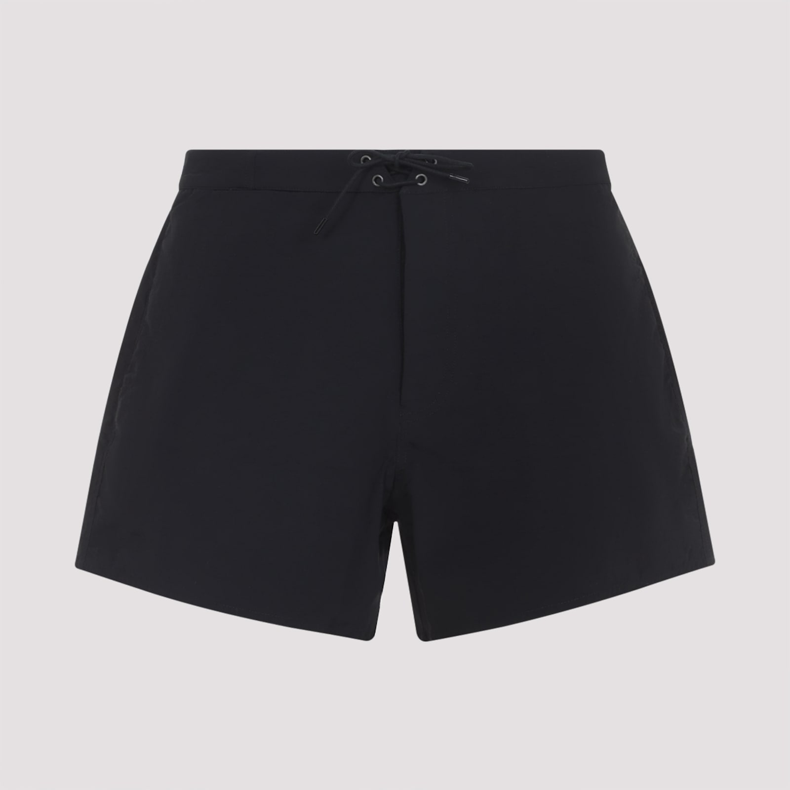 Saint Laurent Logoed Swimshorts In Black