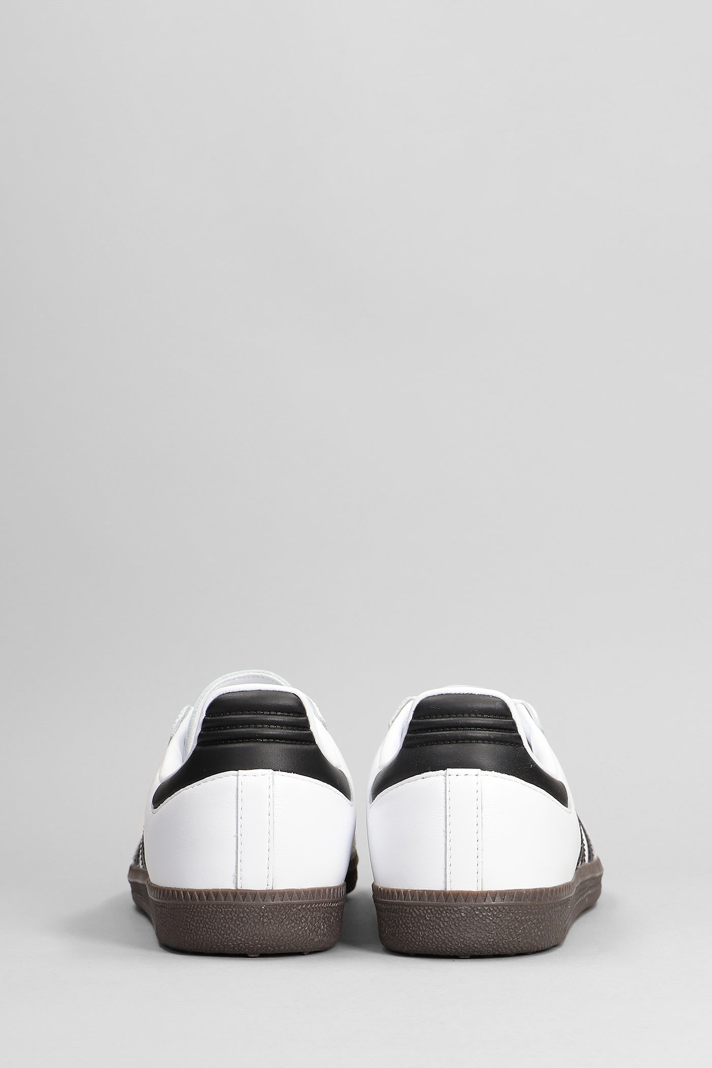 Adidas Originals Adidas Men's White Core Black Gold Me Sambae Suede And Leather Low-top Trainers In White