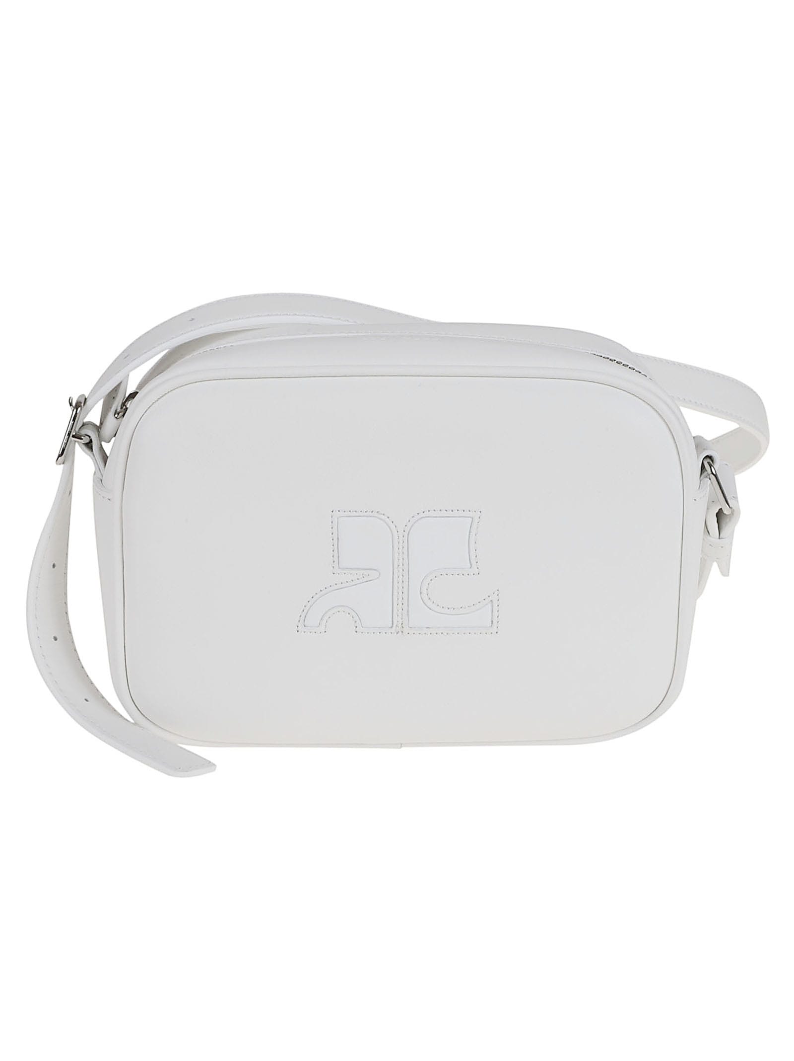 Shop Courrèges Reedition Camera Bag In Heritage White