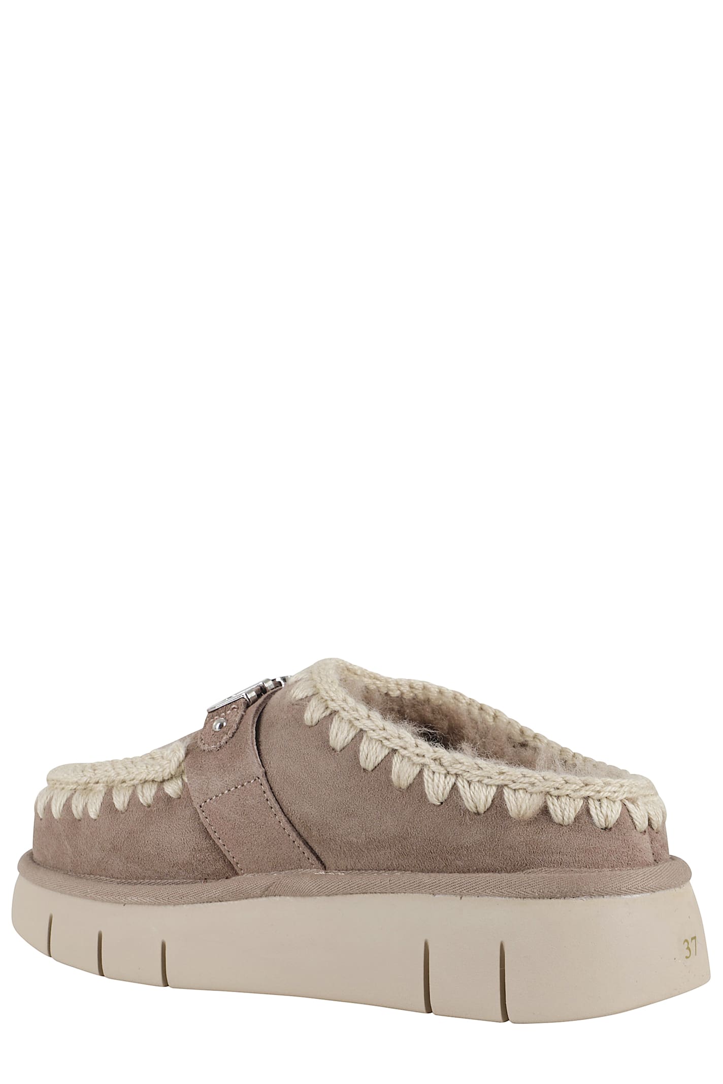 Mou Bounce Clog Metal Logo In Gray