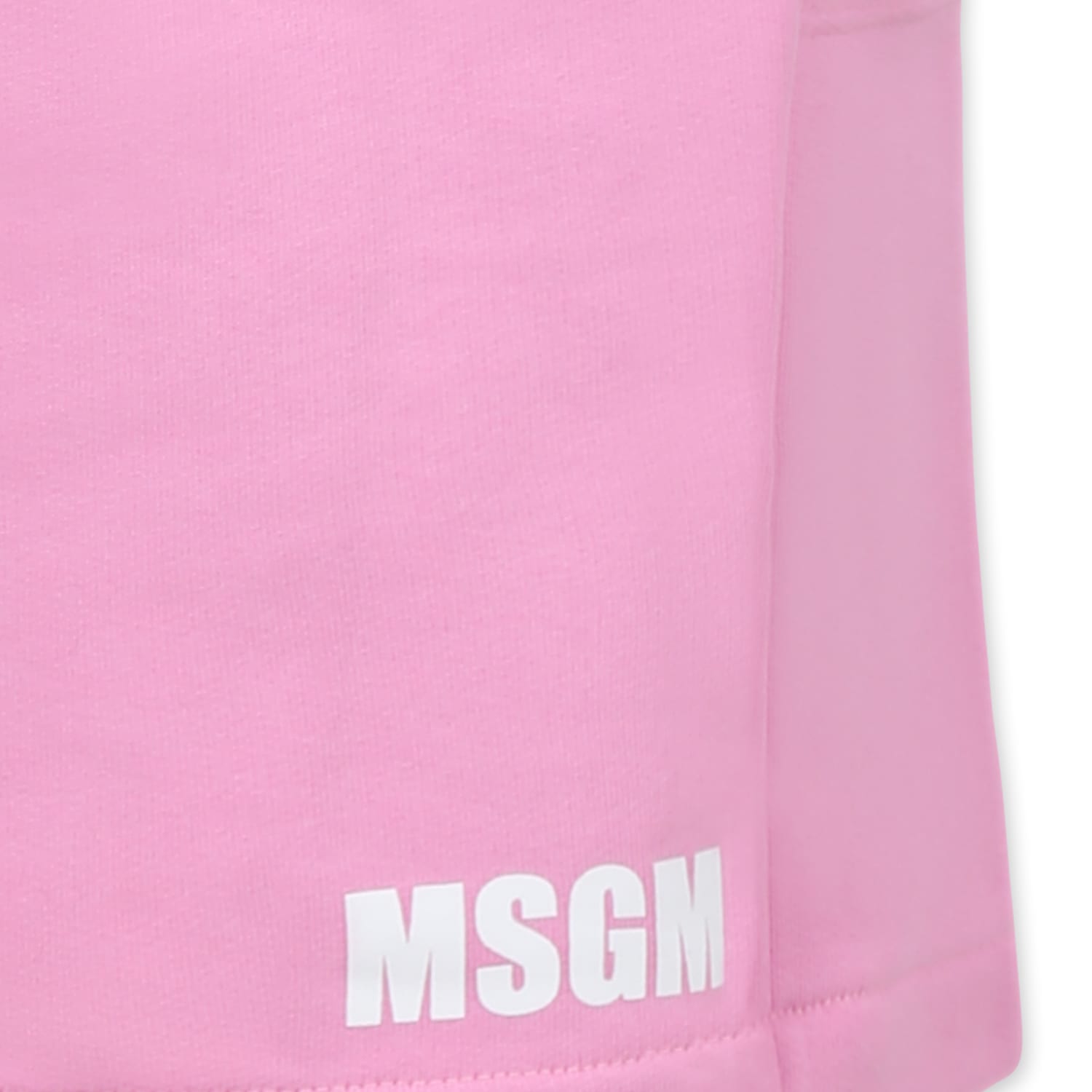 Msgm Pink Skirt For Girl With Logo In Pink