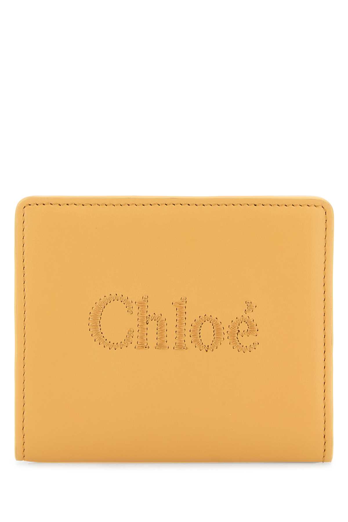 Chloé Peach Leather Wallet