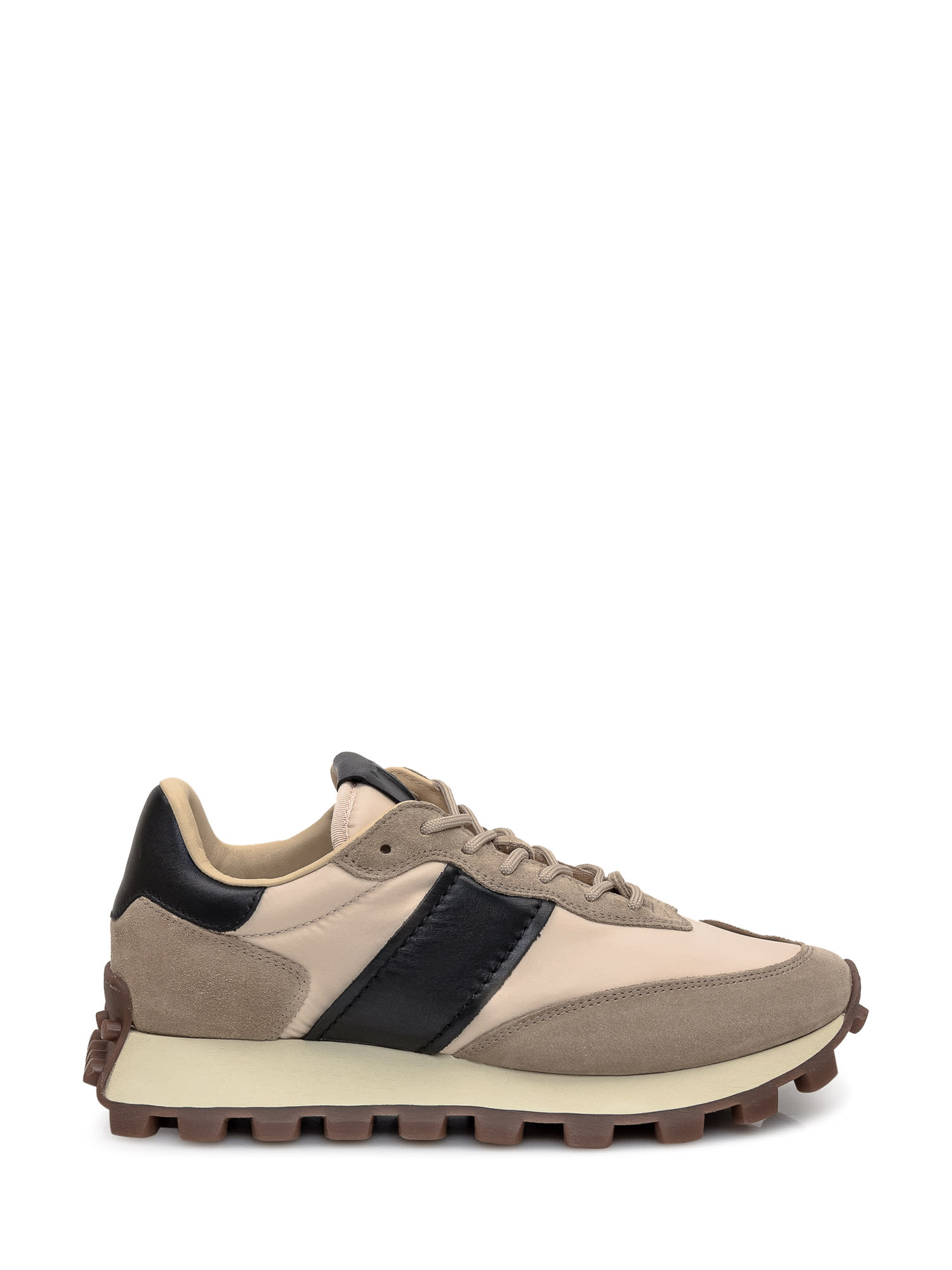 Shop Tod's Running Sneakers In Corda+gesso+nero