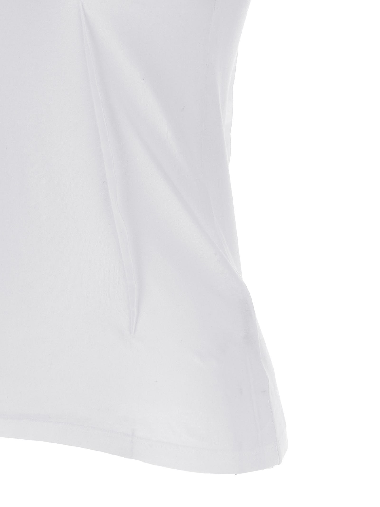 Mm6 Maison Margiela Tank Top Ruffles Tops White In White