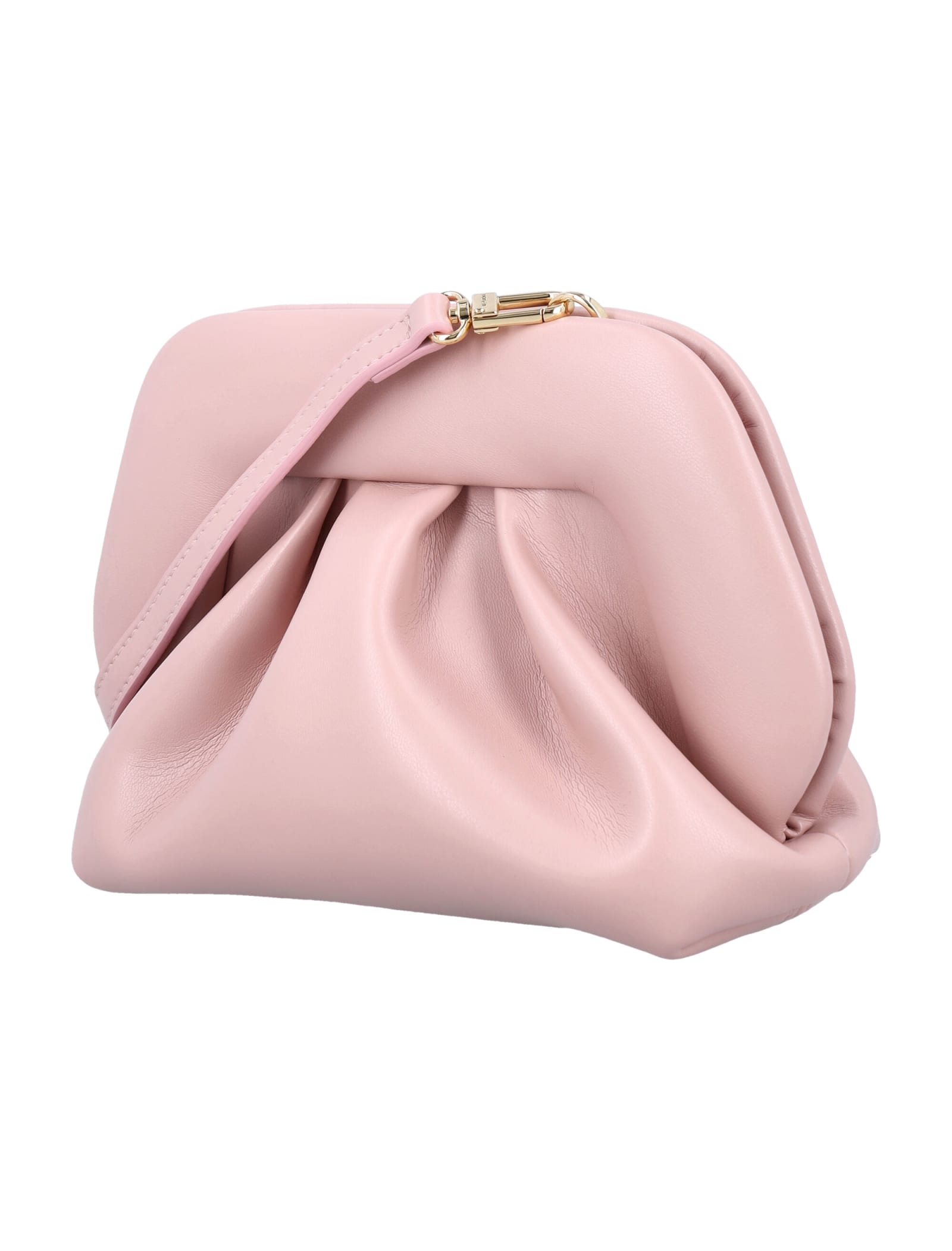 Shop Themoirè Gea Vegan Fabric Clutch In Old Rose