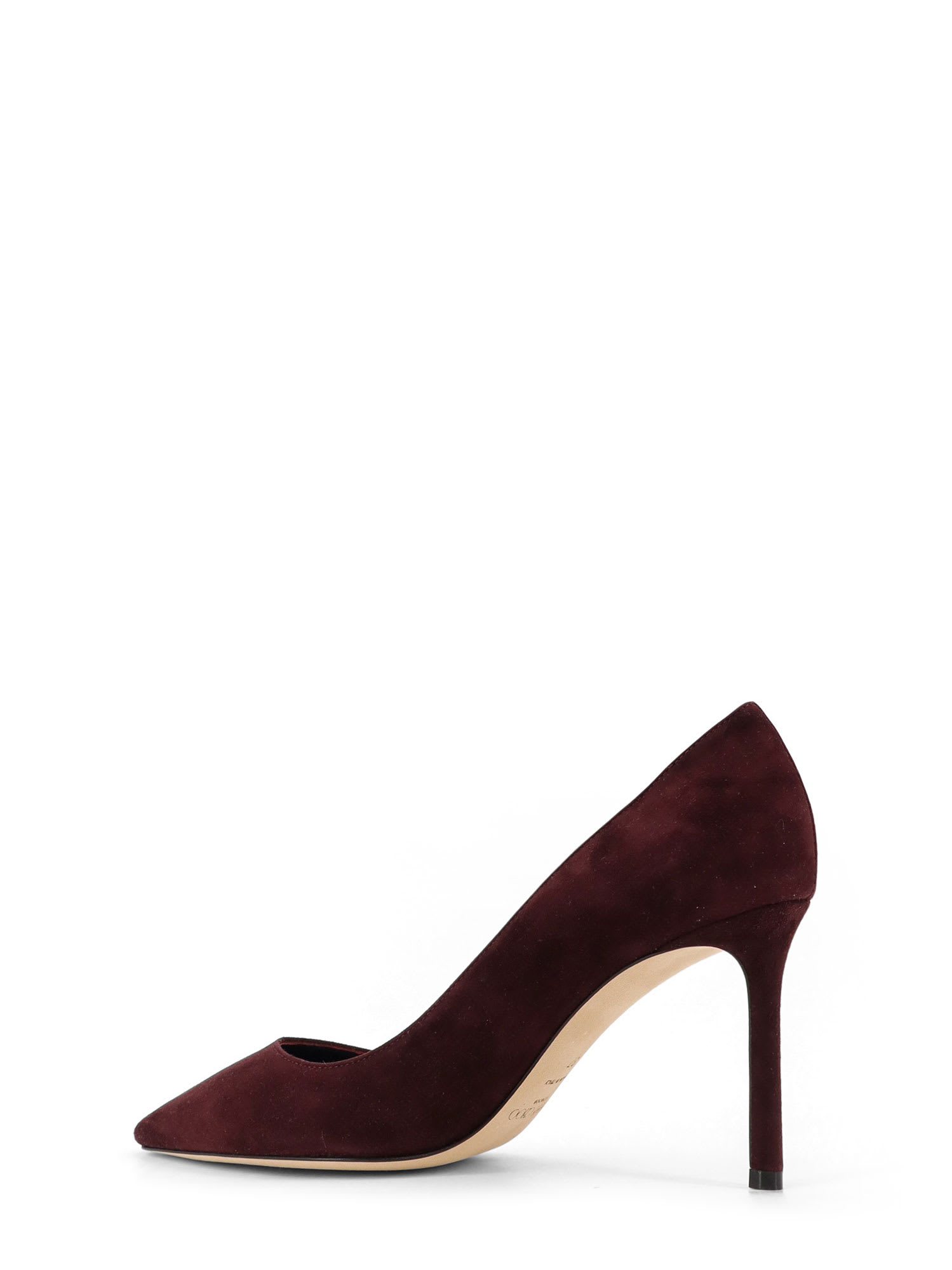 Jimmy Choo 85mm Romy Pointed-toe Suede Pumps In Burgundy