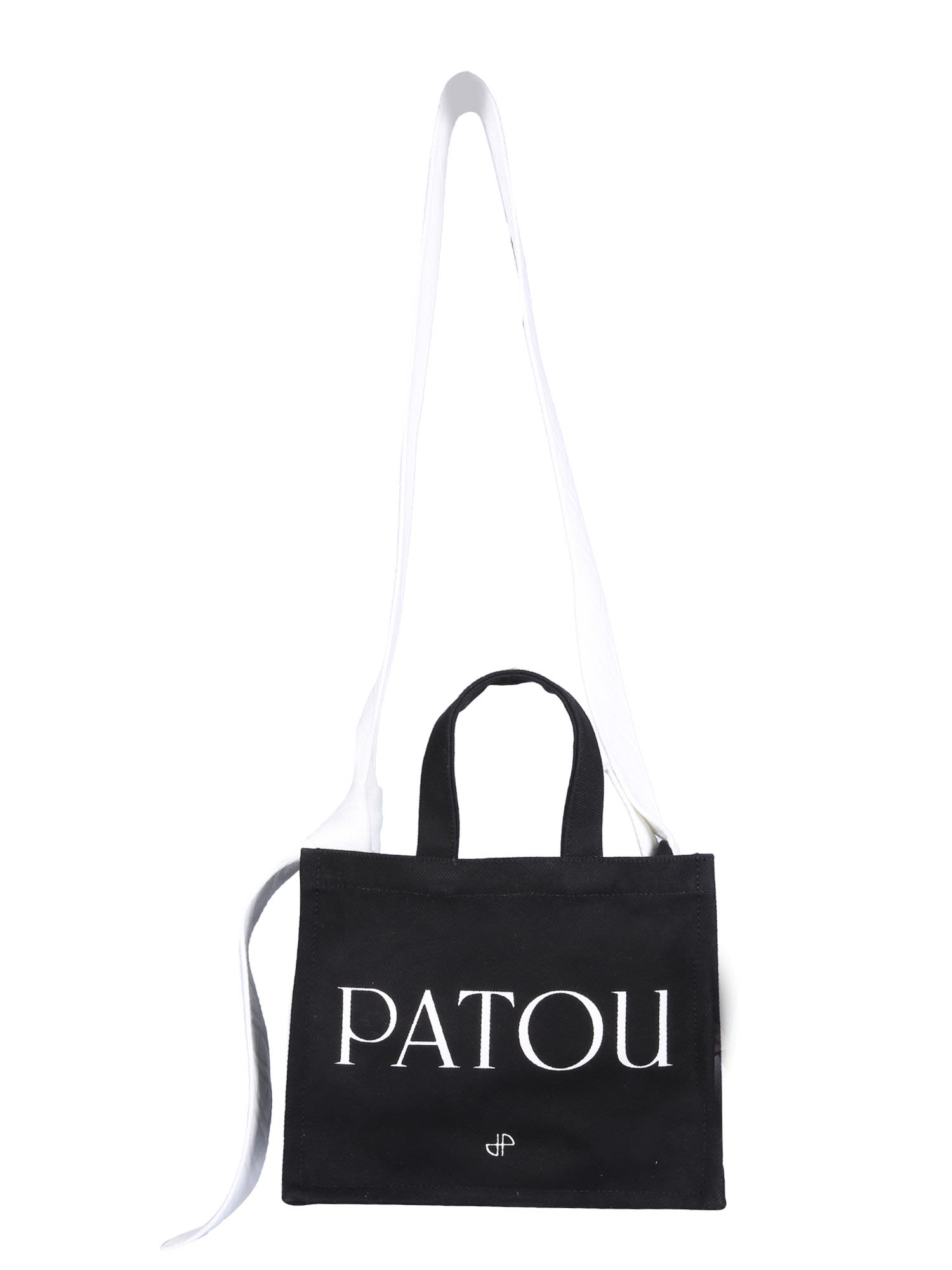 Shop Patou Tote Bag With Logo Print In B Black