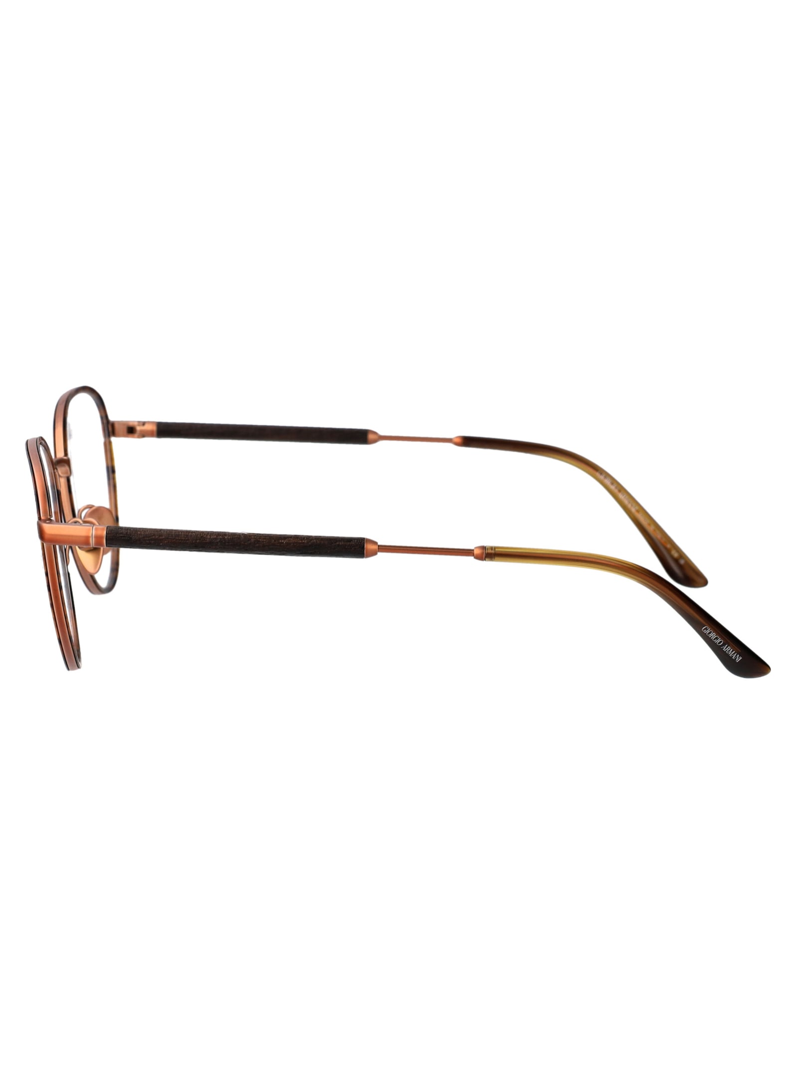 Shop Giorgio Armani 0ar5137j Glasses In 3006 Matte Bronze