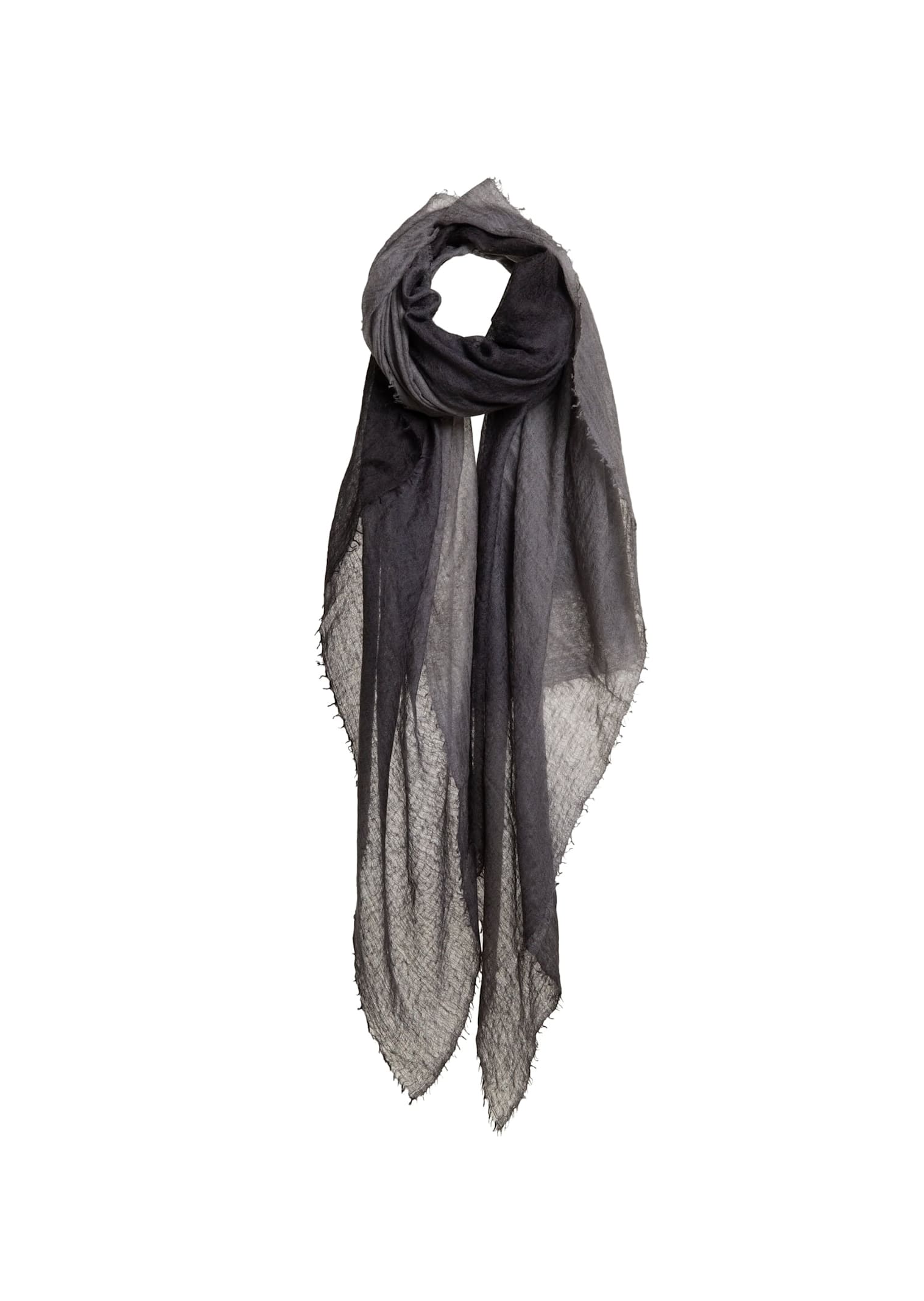 Mirror In The Sky Souffle Semi Felted Ombree Ends In Black