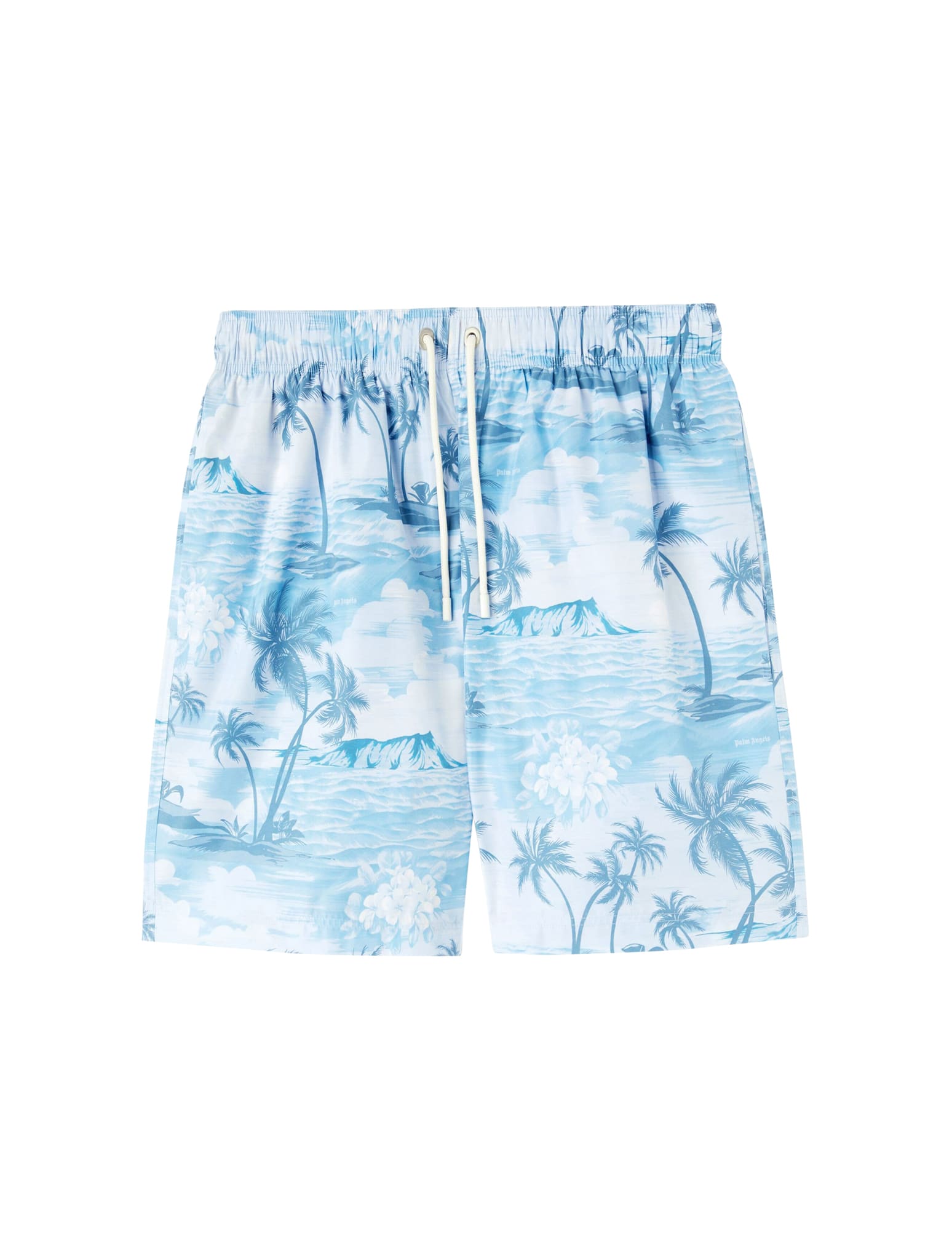 Shop Palm Angels Sunset Swimshort Indigo Blue
