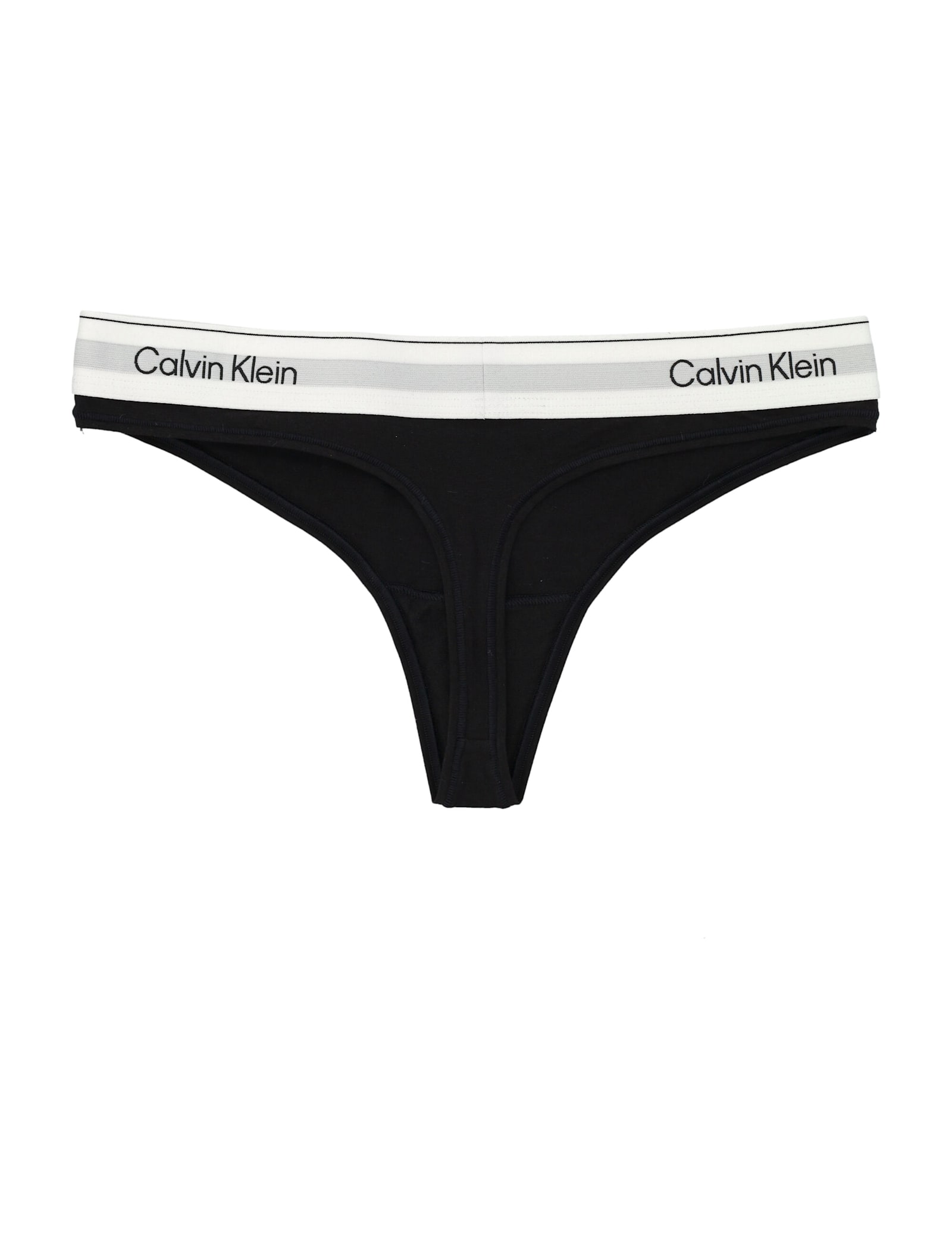 Calvin Klein Icon Cotton Modal Thong In Black