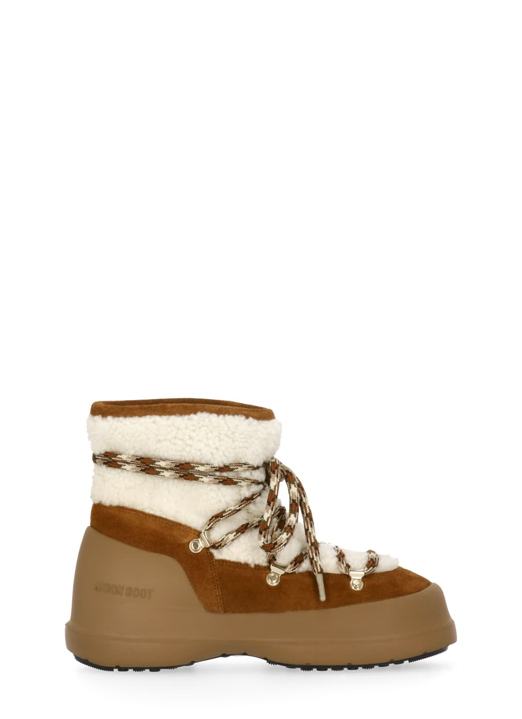 Moon Boot Luna Boot Shearling Boots In Brown