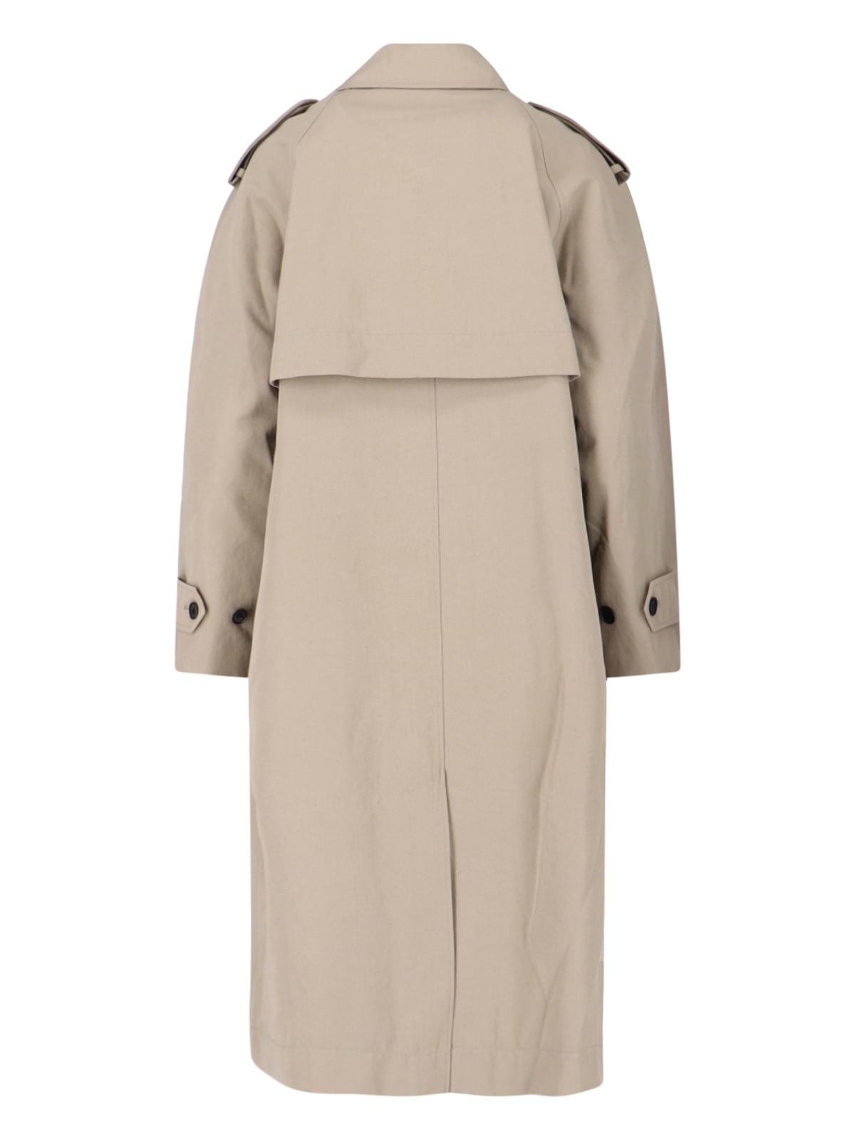 Dunst Cotton Blend Trench Coat In Silver