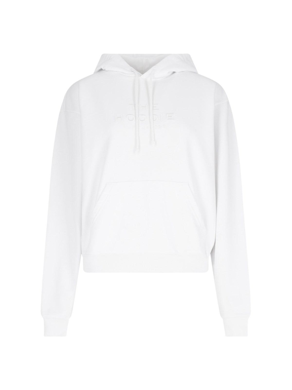 Shop Marc Jacobs The Hoodie Sweatshirt In White