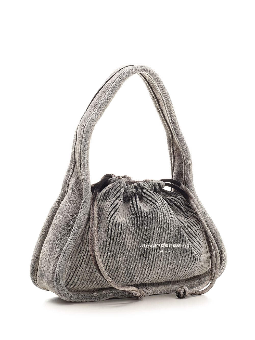 Shop Alexander Wang Ryan Small Handbag In Grey