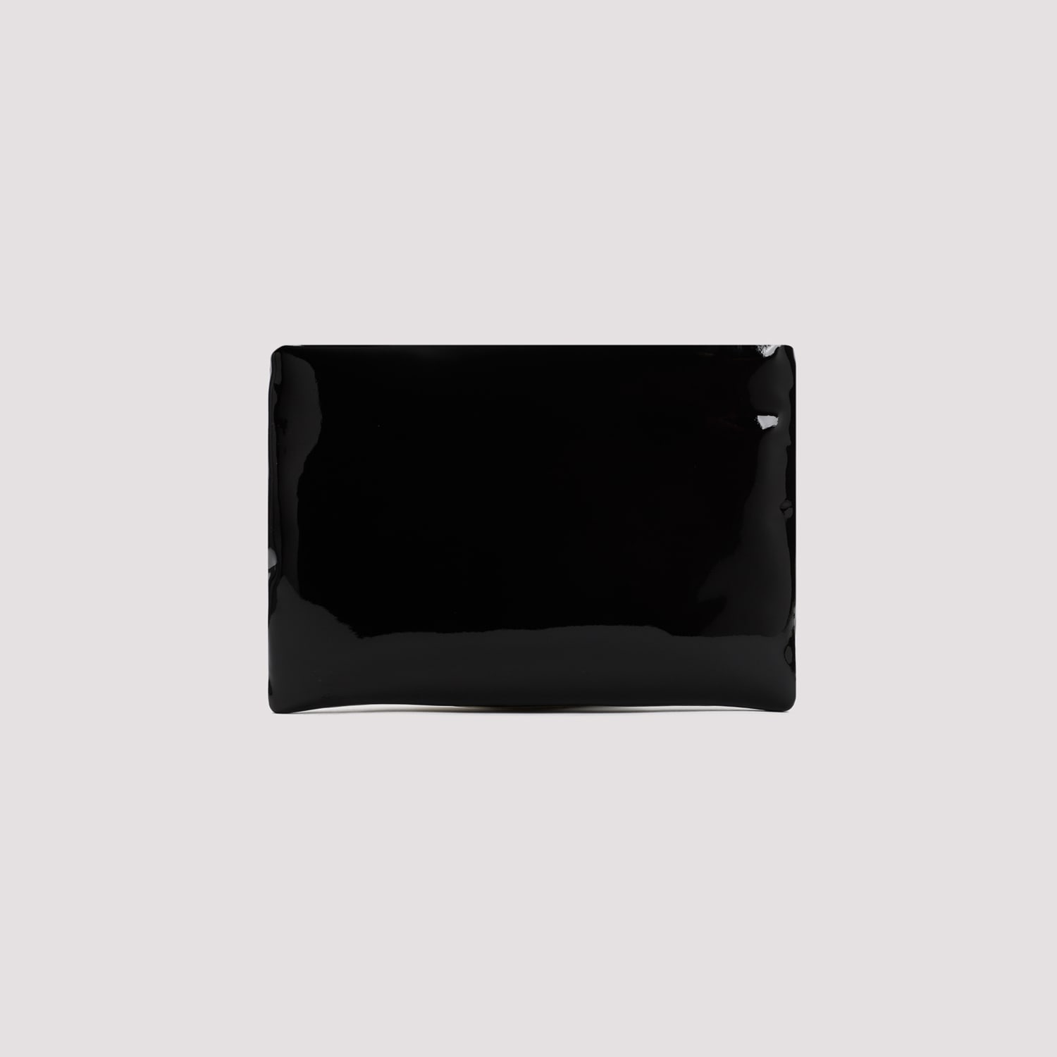 Shop Saint Laurent Polyurethane Pouch In Nero