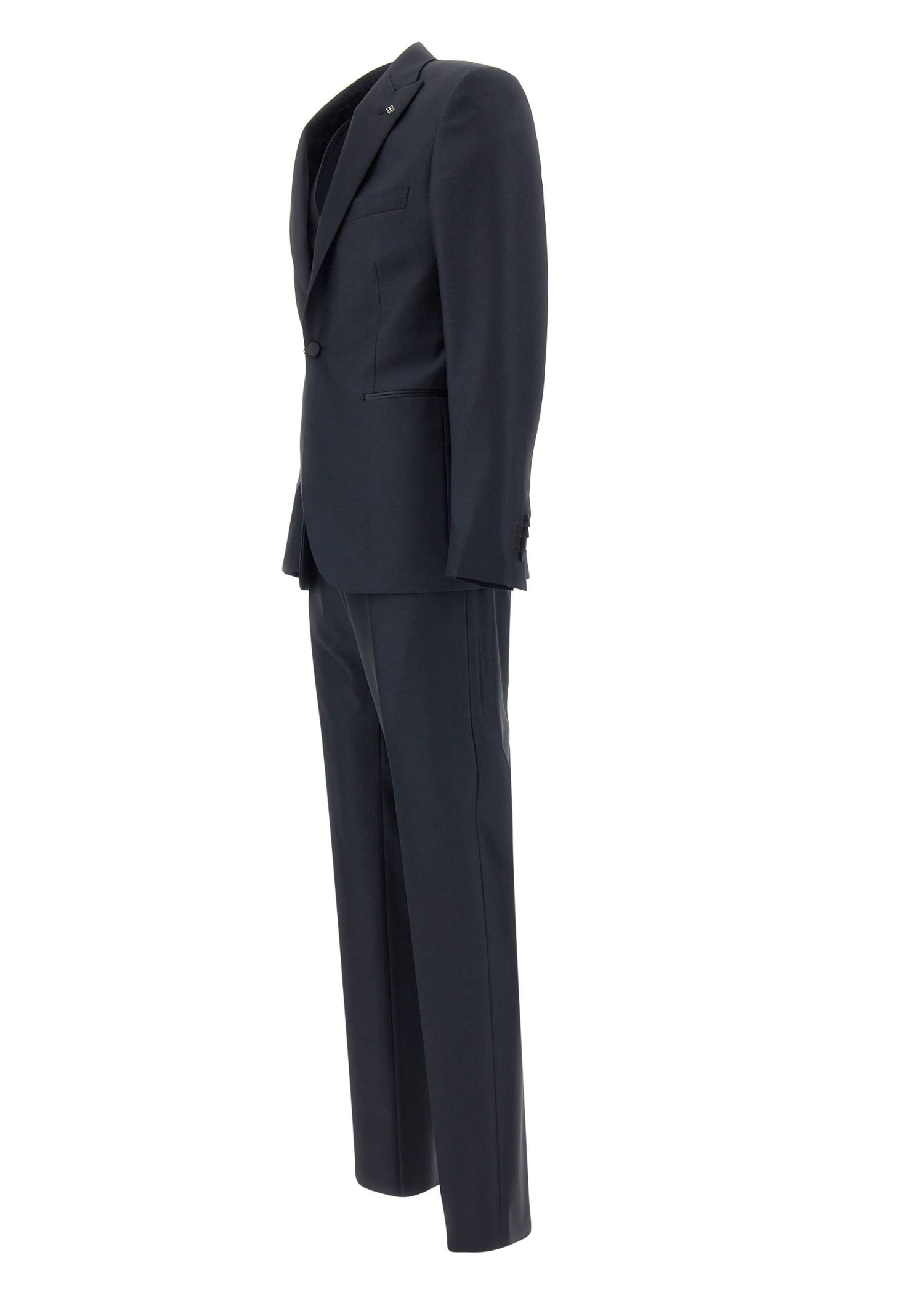 Shop Tagliatore Fresh Super 130s Three-piece Formal Suit In Blue