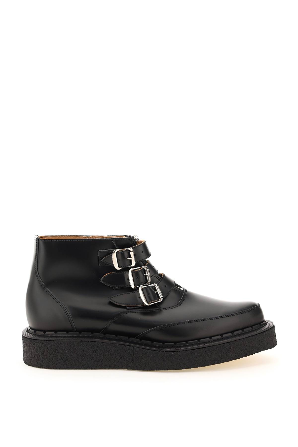 COMME DES GARÇONS HOMME DEUX CDG HOMME PLUS X GEORGE COX CREEPER BOOTS,PH K102 BLACK