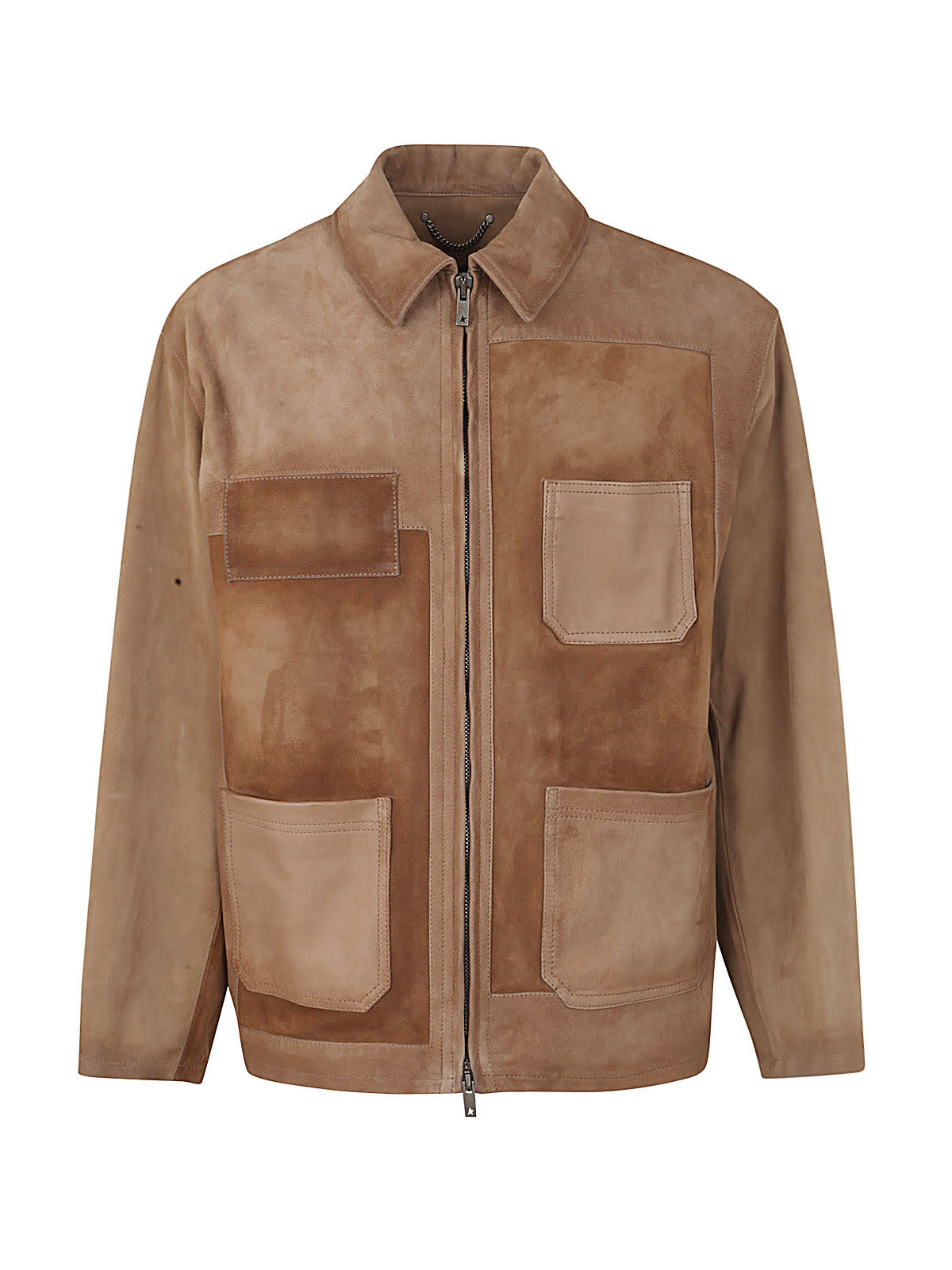 GOLDEN GOOSE JOURNEY M`S WORK SHIRT PATCHED SUEDE