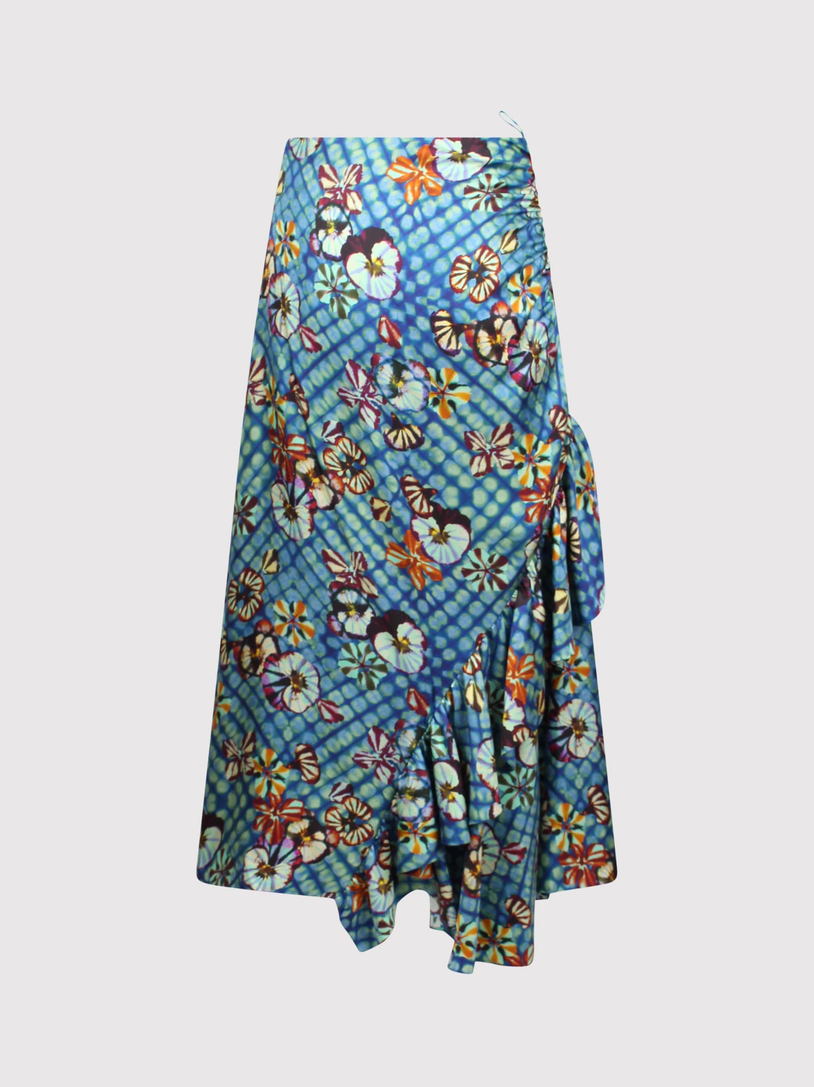 Shop Ulla Johnson Bridget Floral-print Skirt